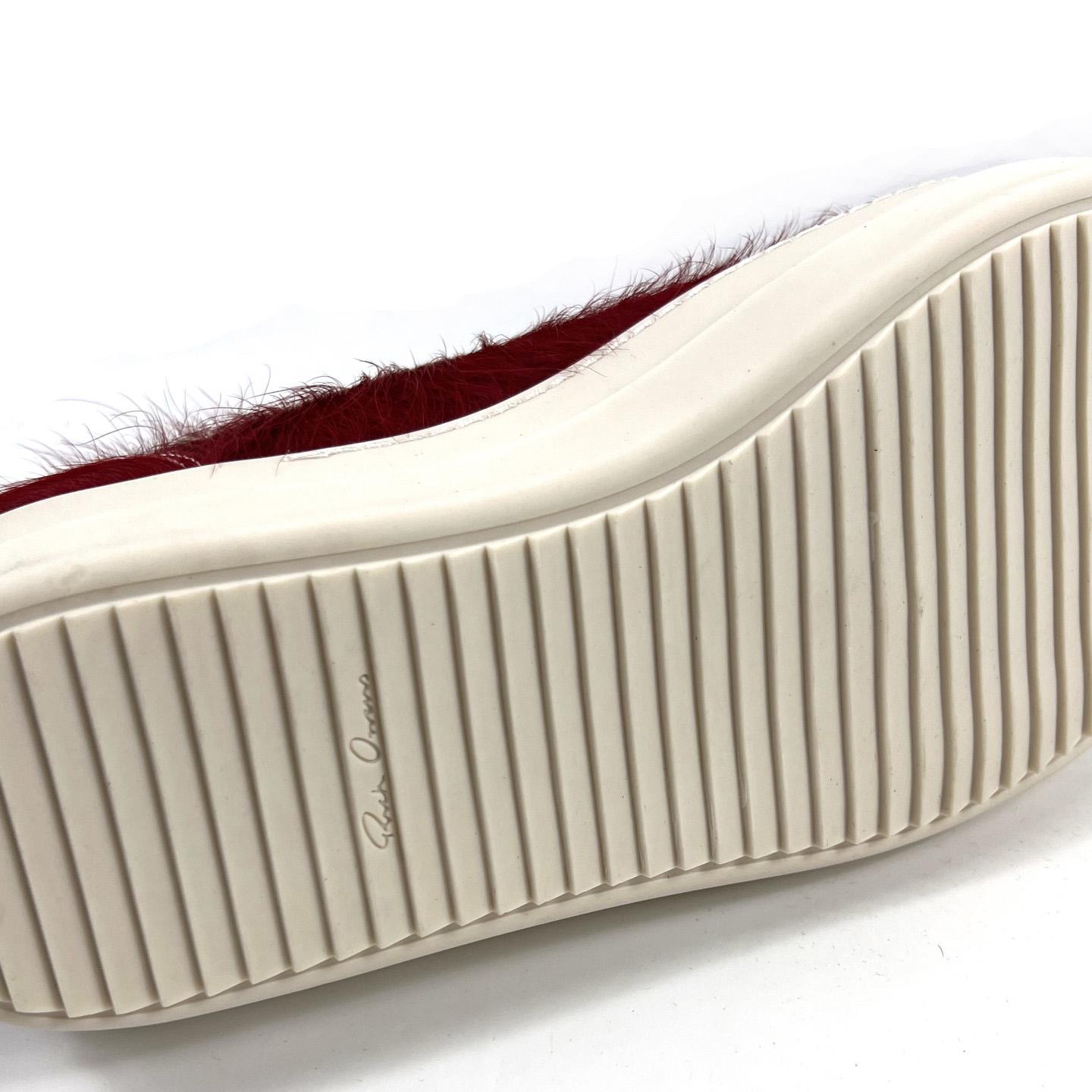Rick Owens Pelliccia Vintage Low 'Cardinal Red' - DesignerGu