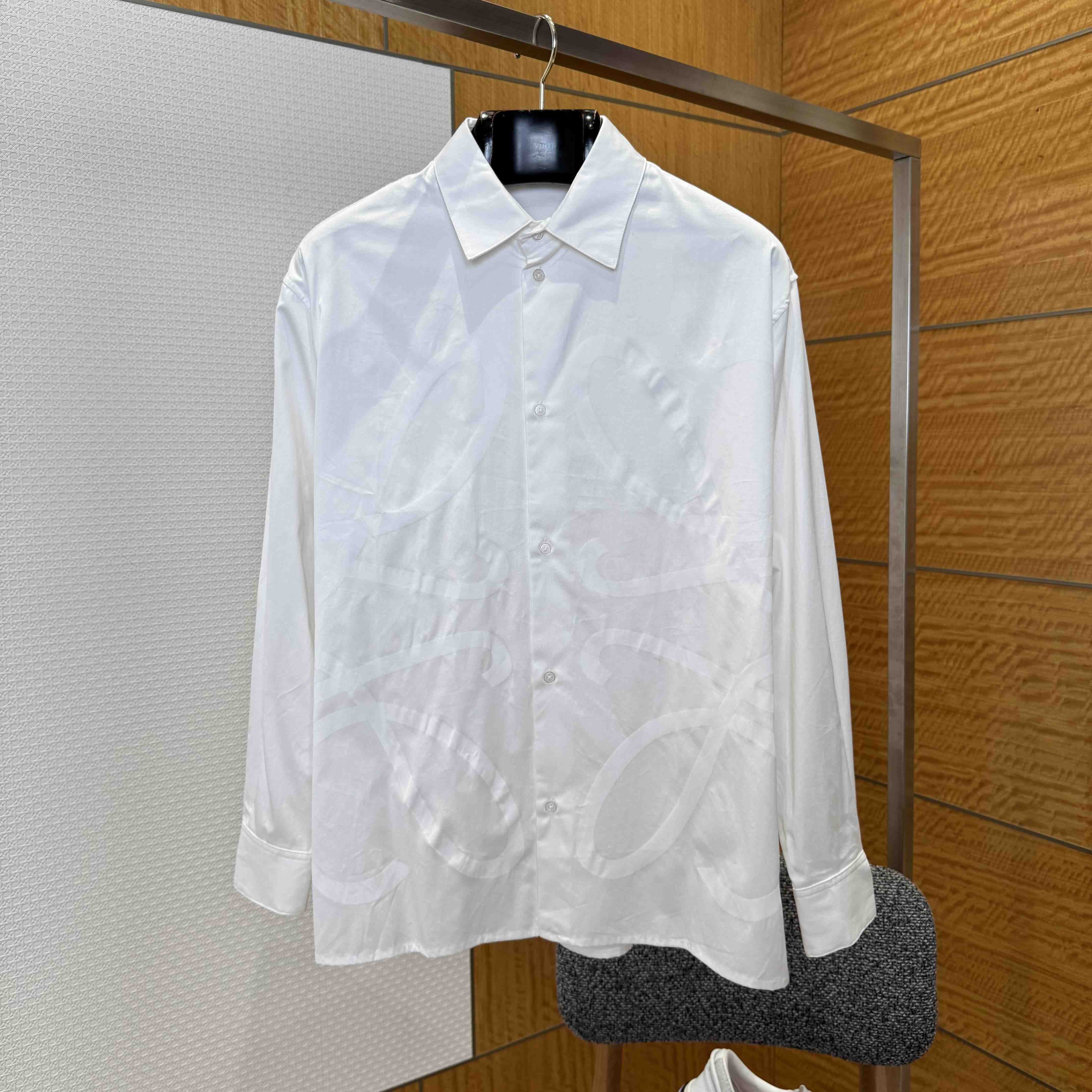 Loewe Anagram Shirt In Cotton - DesignerGu