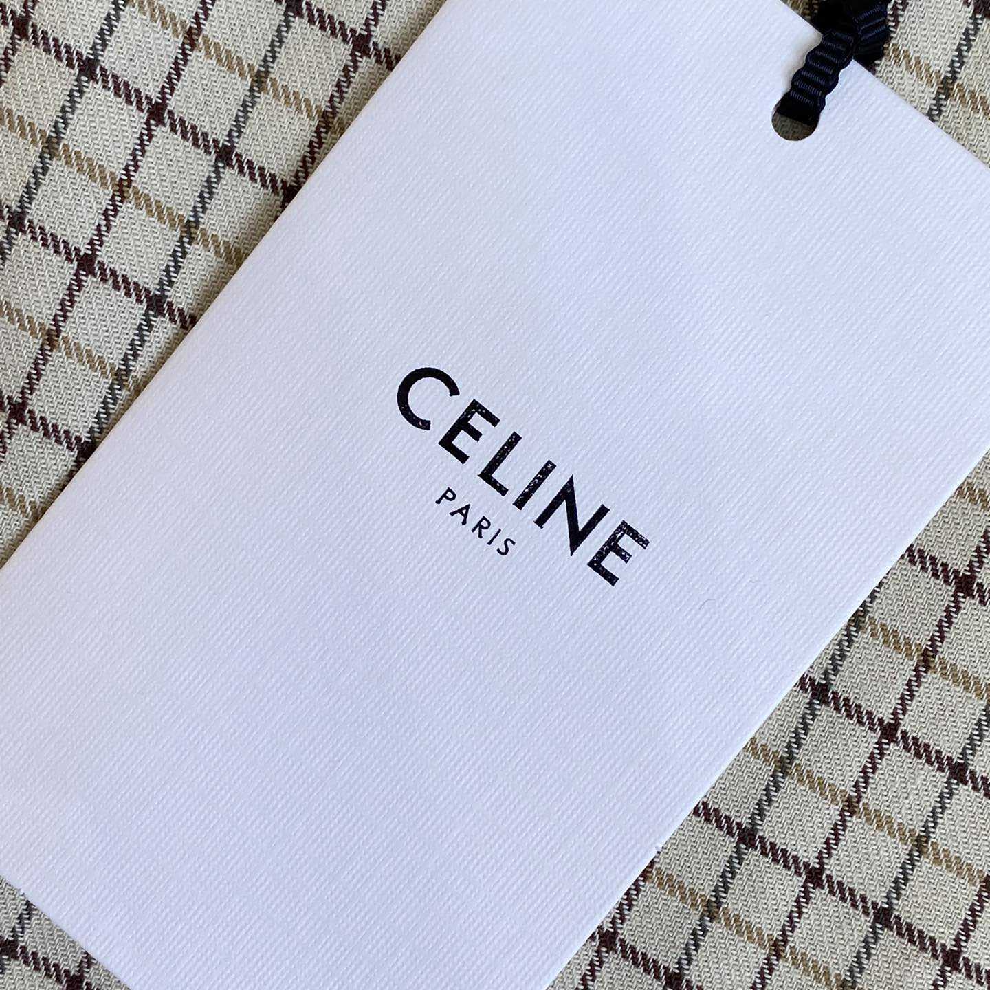 Celine Loose Shirt In Checked Cotton - DesignerGu
