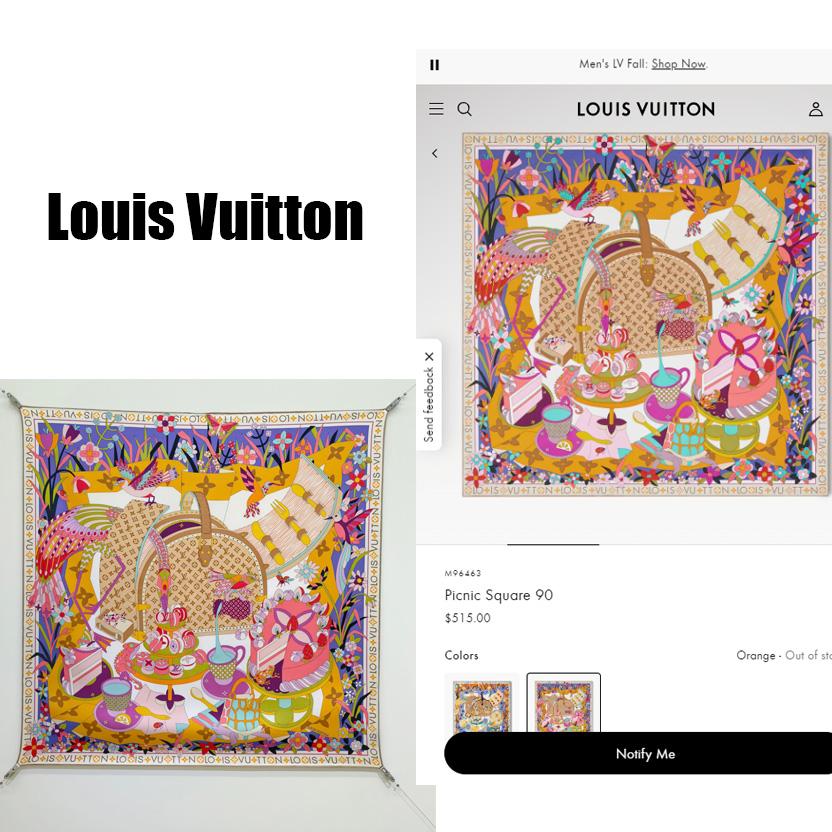 Louis Vuitton Picnic Square 90   M96463 - DesignerGu