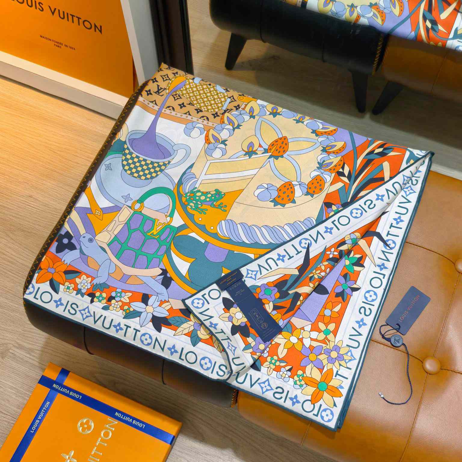 Louis Vuitton Picnic Square 90   M96354 - DesignerGu