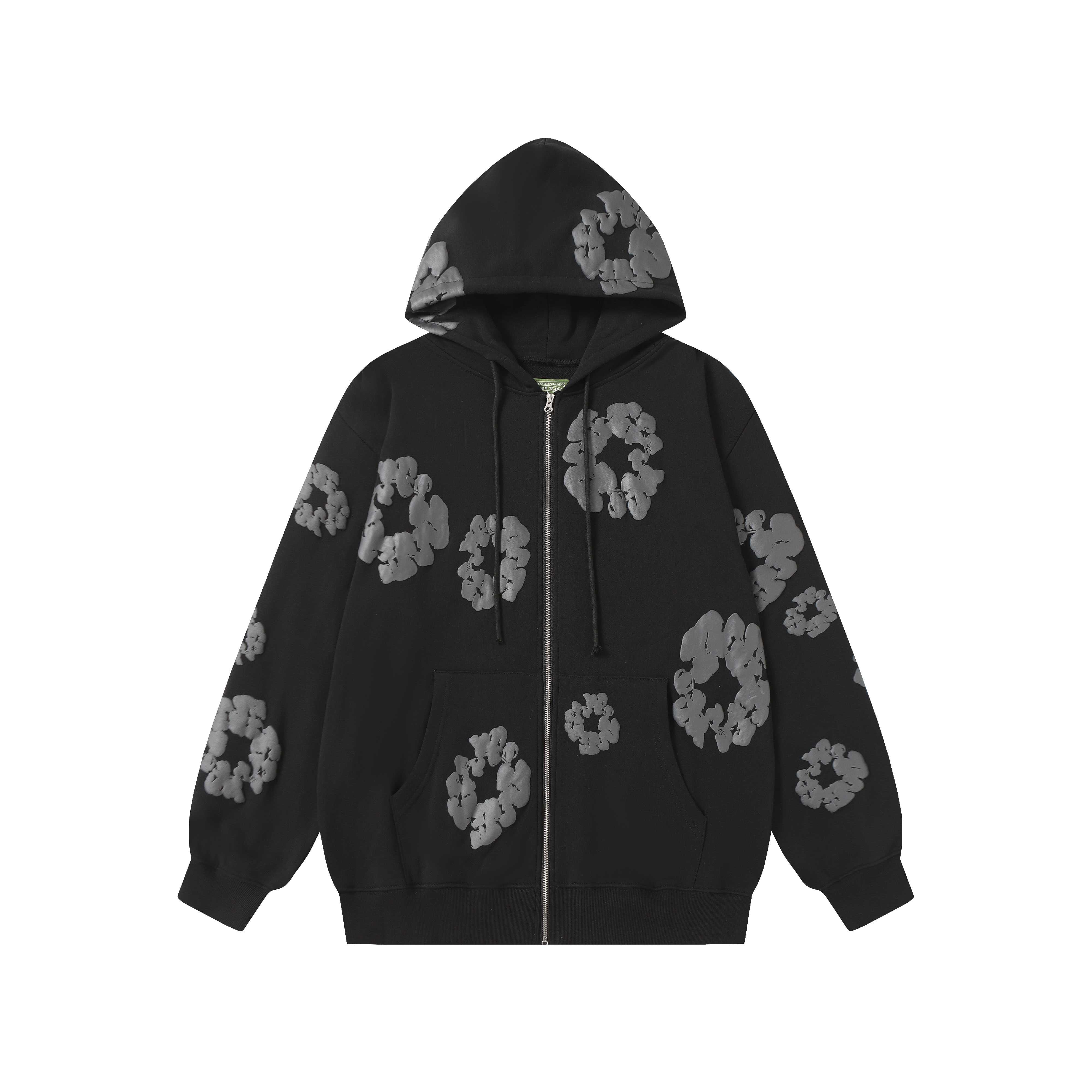 Denim Tears Cotton Wreath Zip Hoodie  - DesignerGu