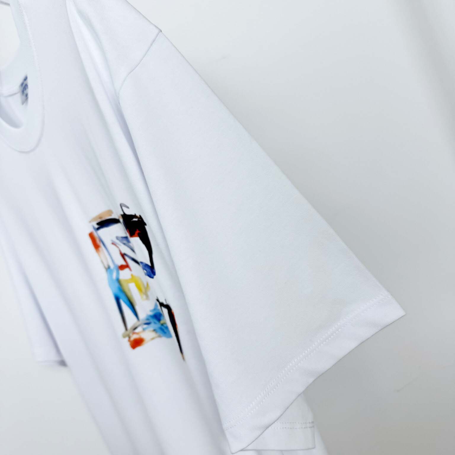Off-White Boys Watercolour T-Shirt In White - DesignerGu