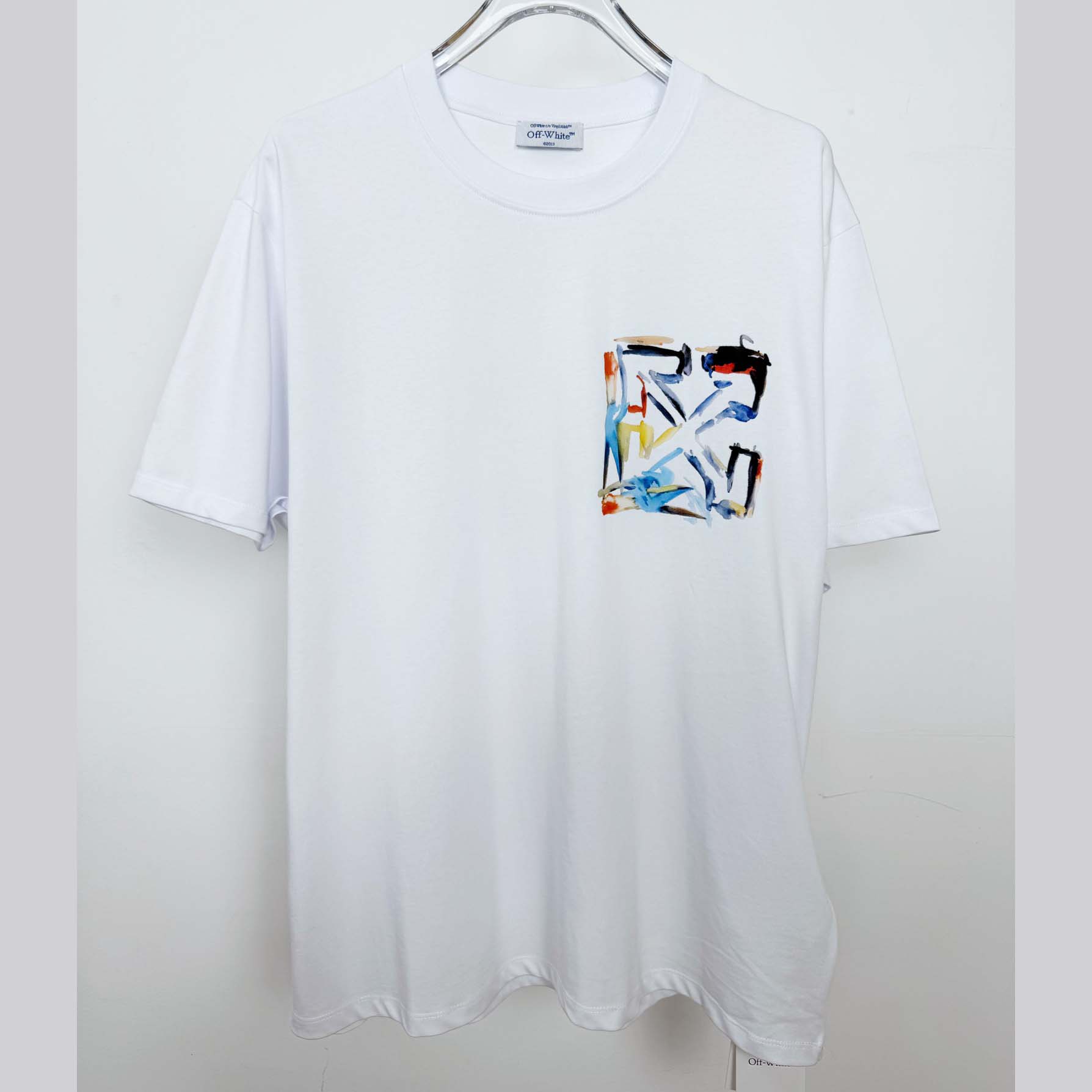 Off-White Boys Watercolour T-Shirt In White - DesignerGu