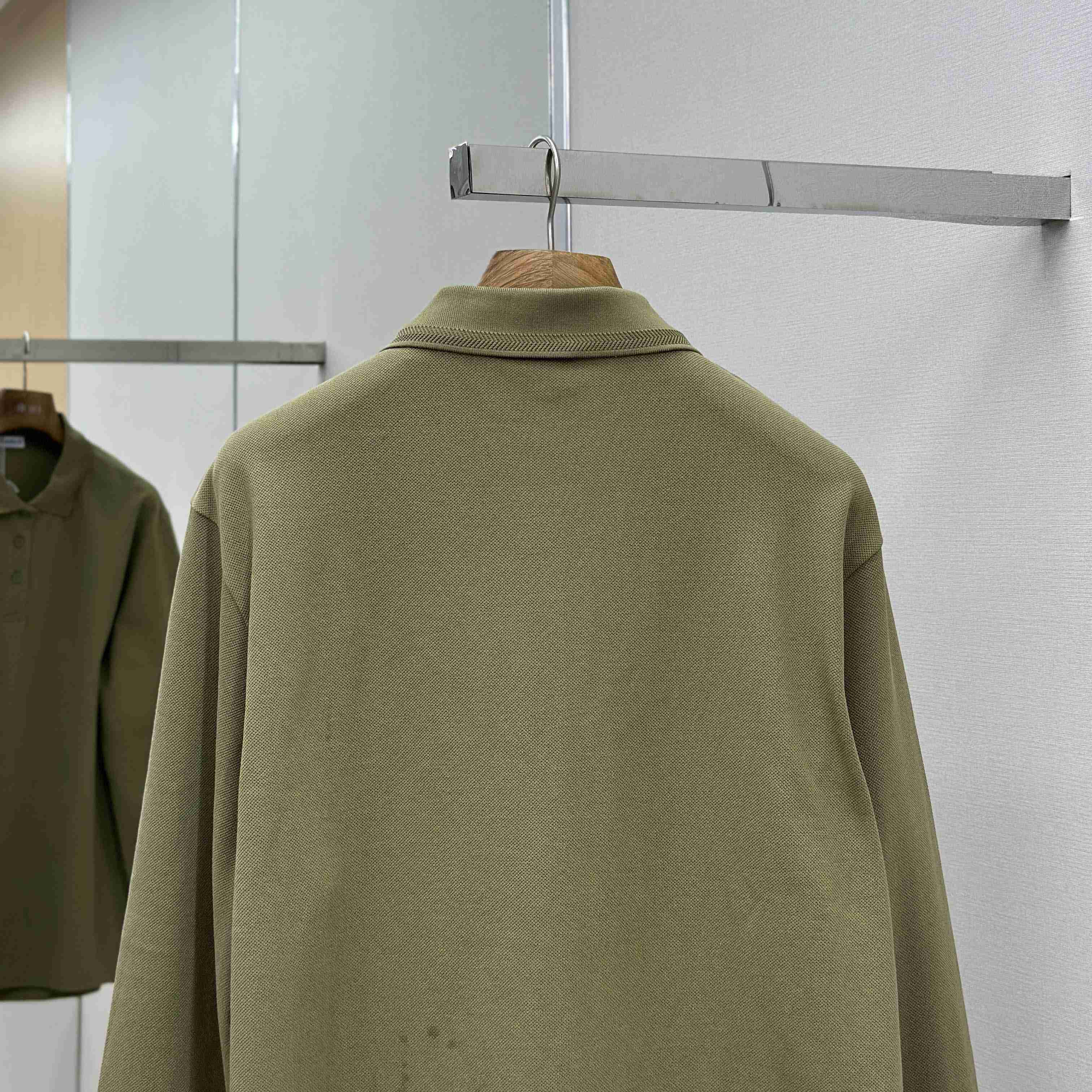 Burberry Long-sleeve Cotton Polo Shirt - DesignerGu