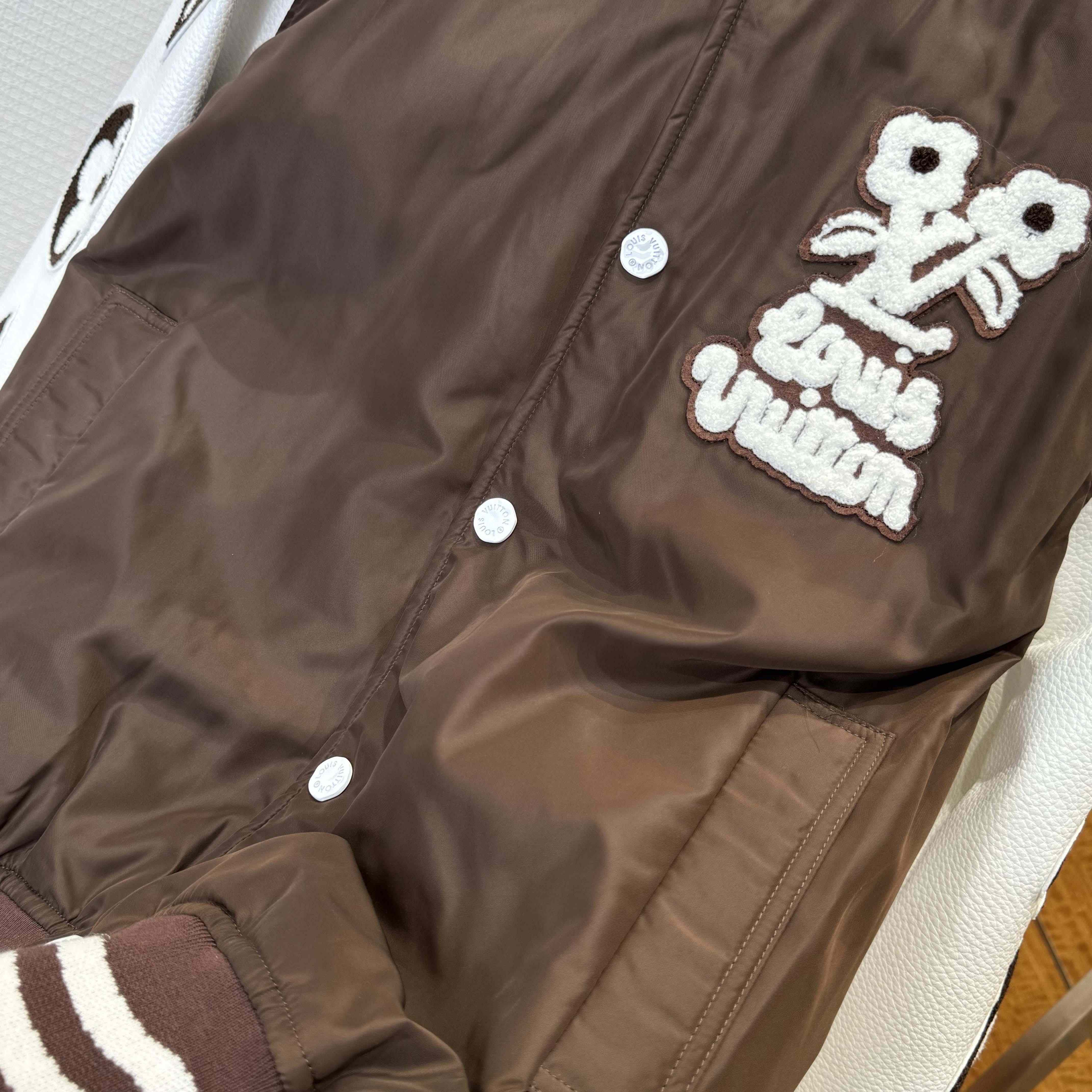 Louis Vuitton Embroidered Varsity Jacket   1AFPWQ - DesignerGu