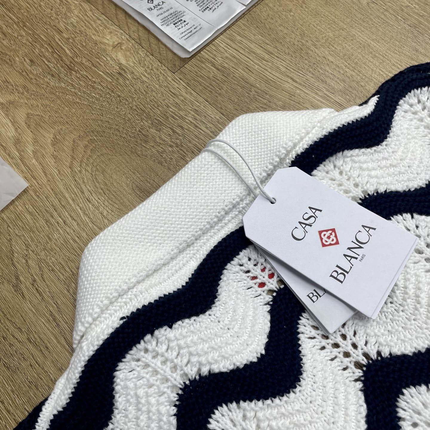 Casablanca Gradient Wave Crochet Shirt   D0107 - DesignerGu