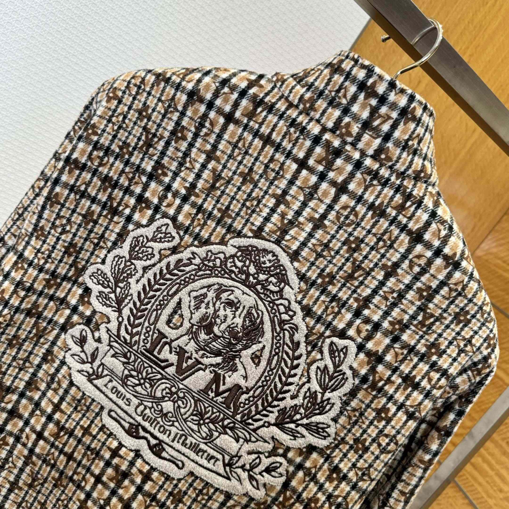 Louis Vuitton Monogram Wool Harrington Blouson   1AGIP7 - DesignerGu