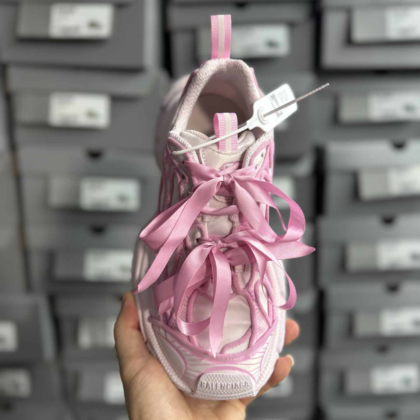 Balenciaga 3XL VG Edition Satin Bows Pink  - DesignerGu