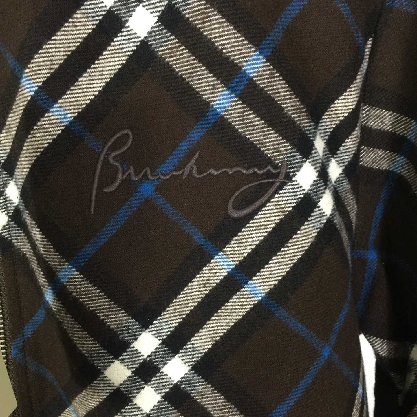 Burberry Check Wool Cashmere Bomber Jacket - DesignerGu