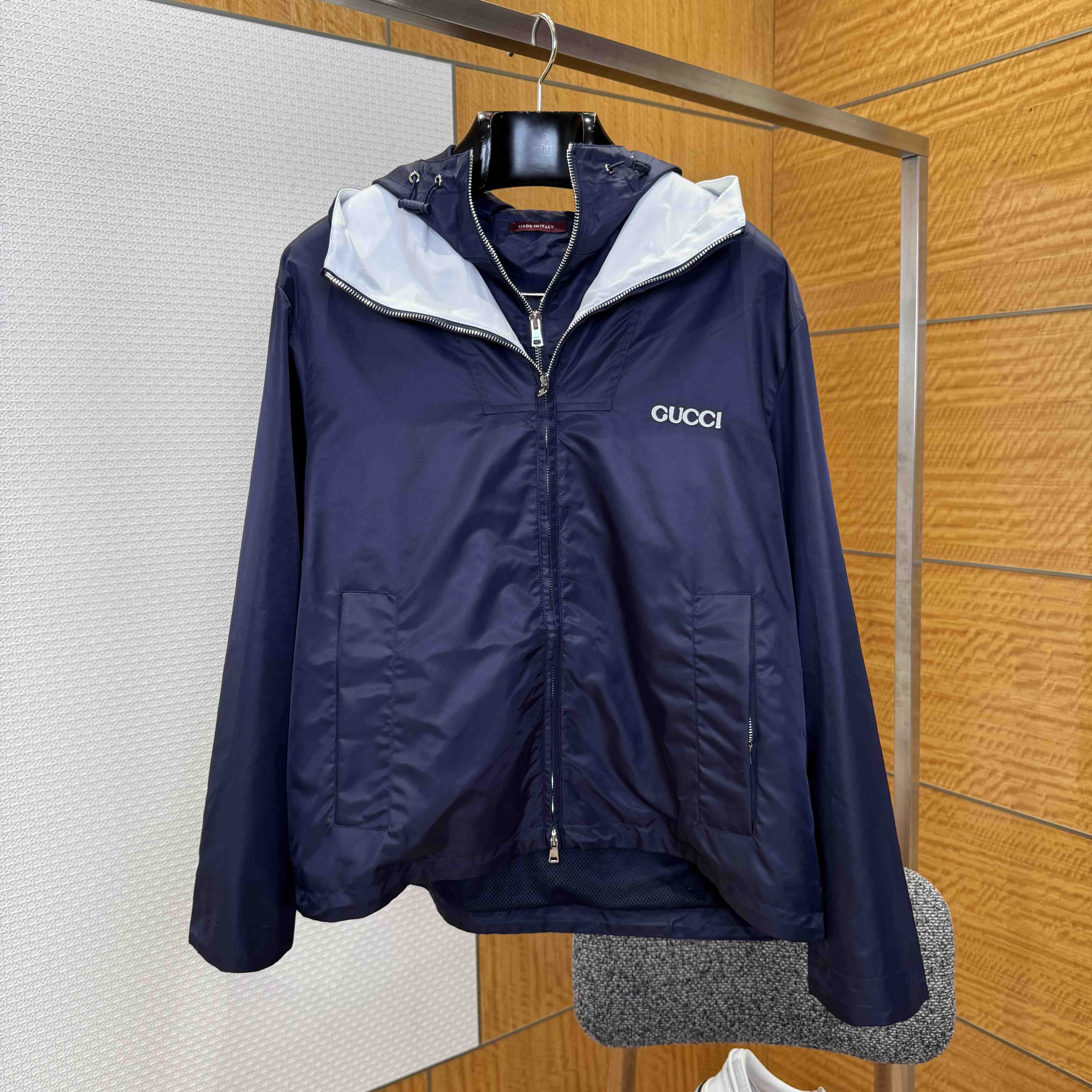 Gucci Nylon Twill Jacket With Patch - DesignerGu