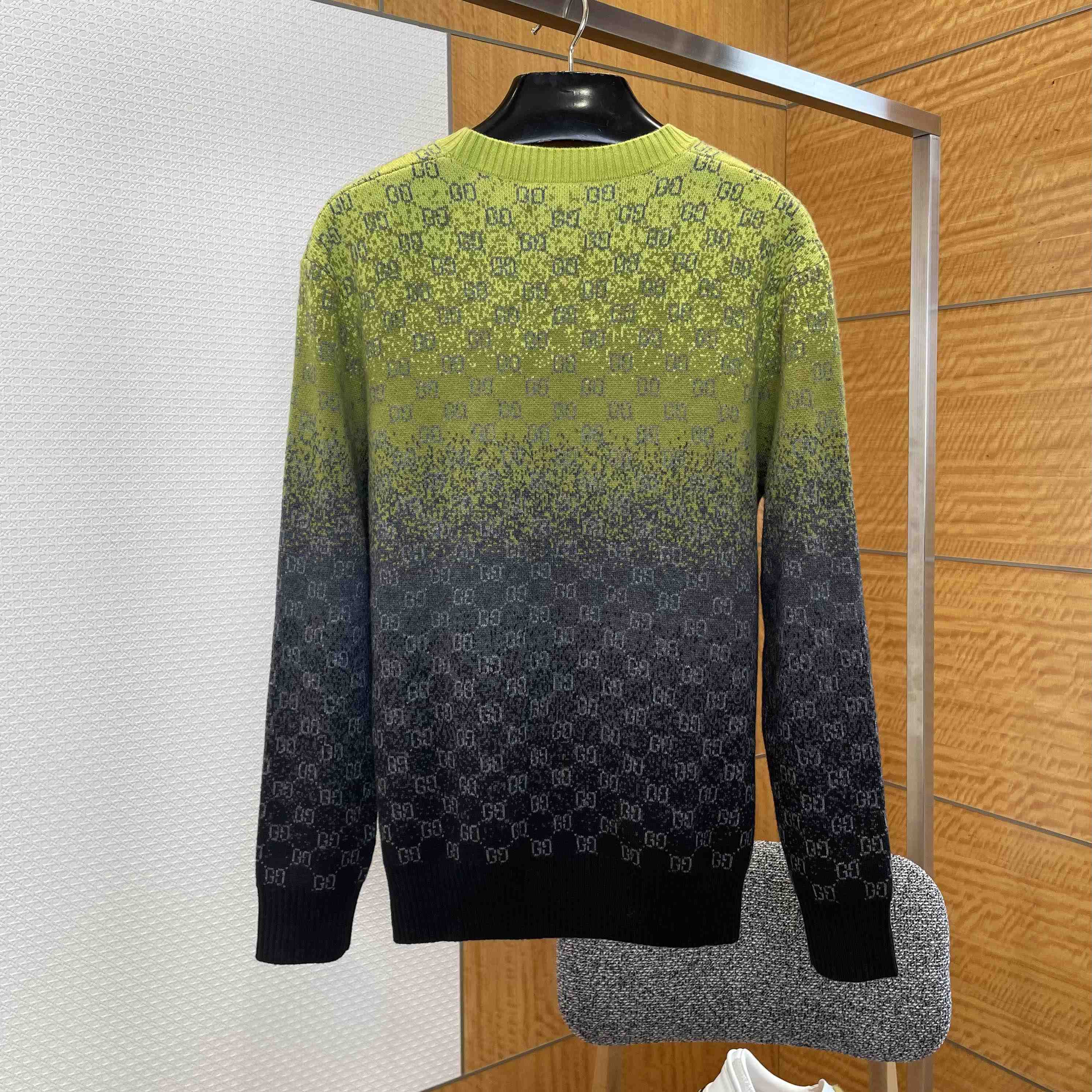 Gucci GG Wool Cashmere Jacquard Sweater - DesignerGu
