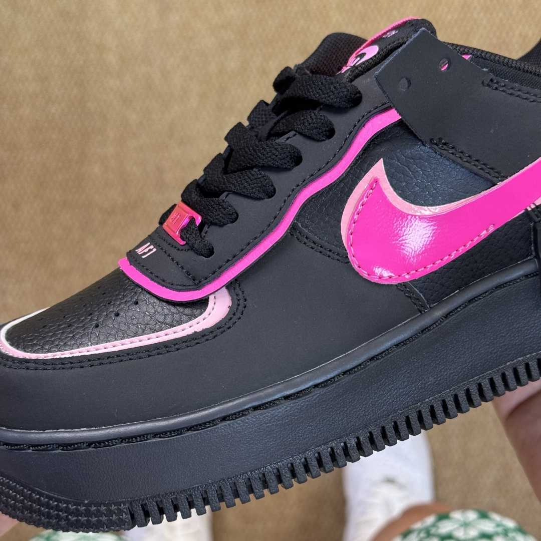 Nike Air Force 1 Shadow “Black Pink Swoosh” CI0919-006 - DesignerGu