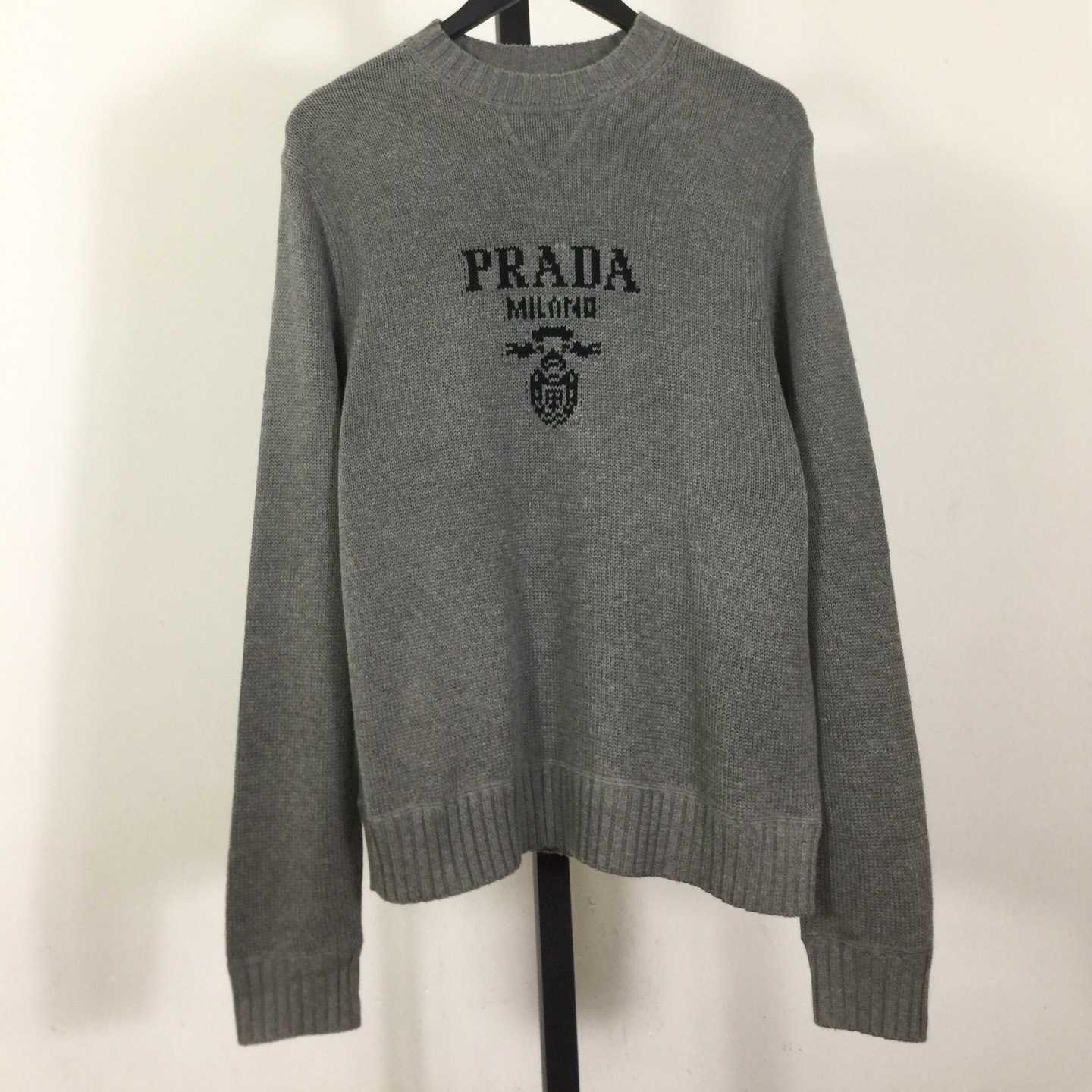 Prada Wool and cashmere crew-neck sweater - DesignerGu