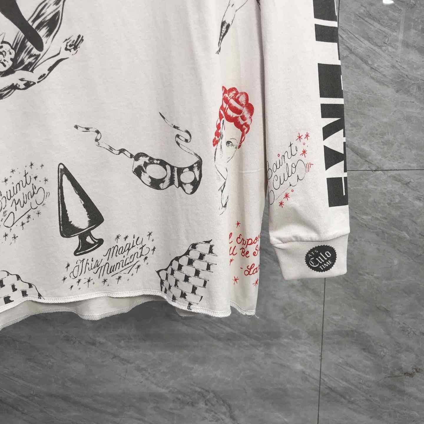 Saint Michael x Alexis Ross ALX LS Tee Drawing  - DesignerGu