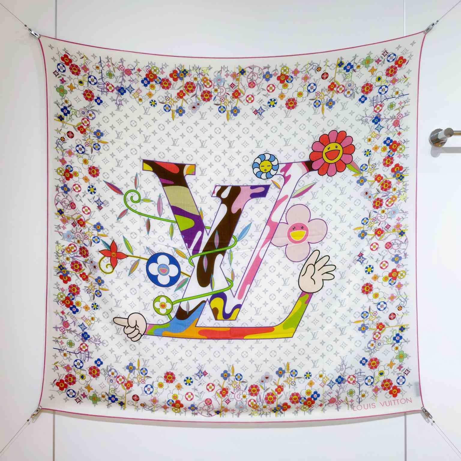 Louis Vuitton LV x TM Monogram Superflat Shawl   M96080 - DesignerGu