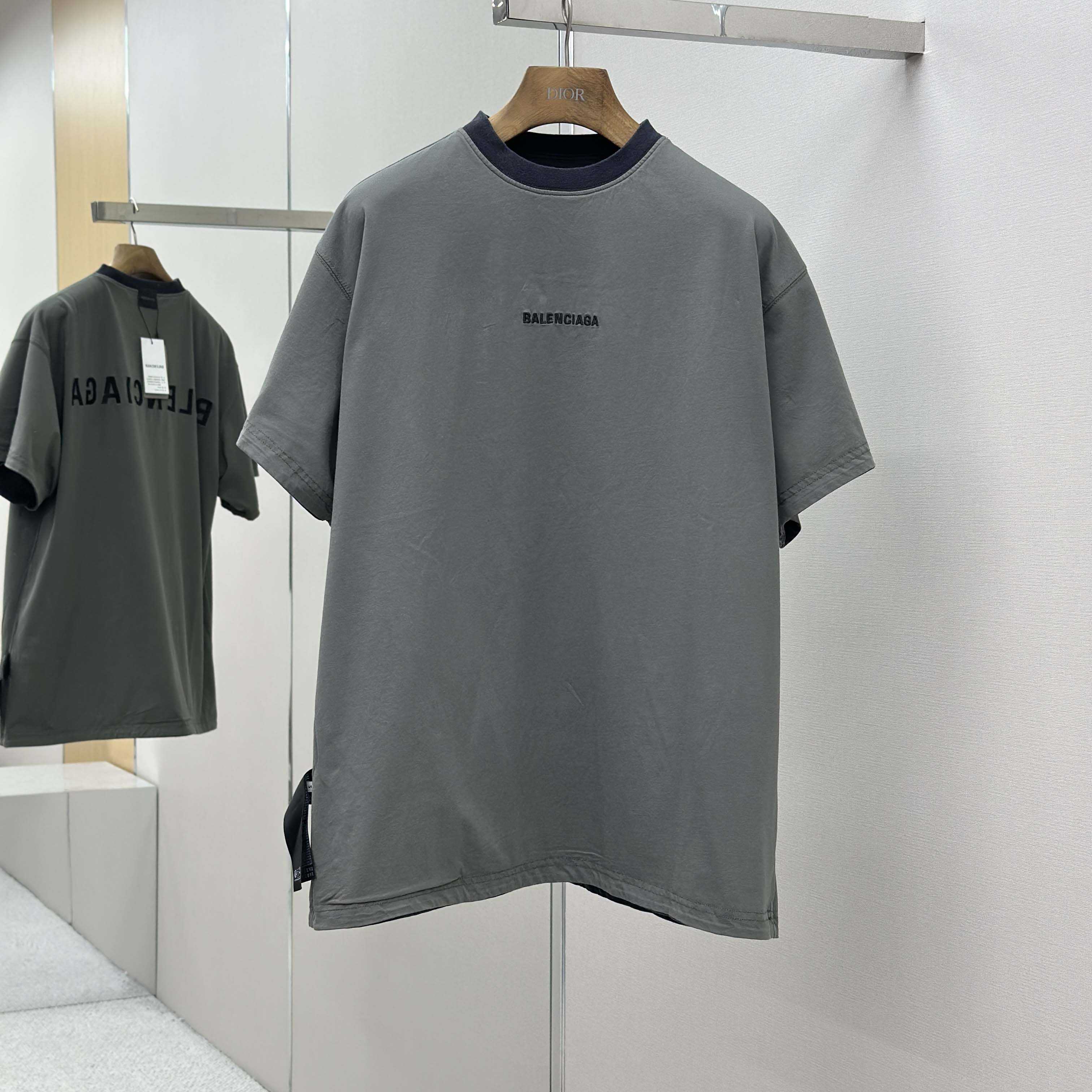 Balenciaga Back Reversible Oversized T-Shirt  - DesignerGu