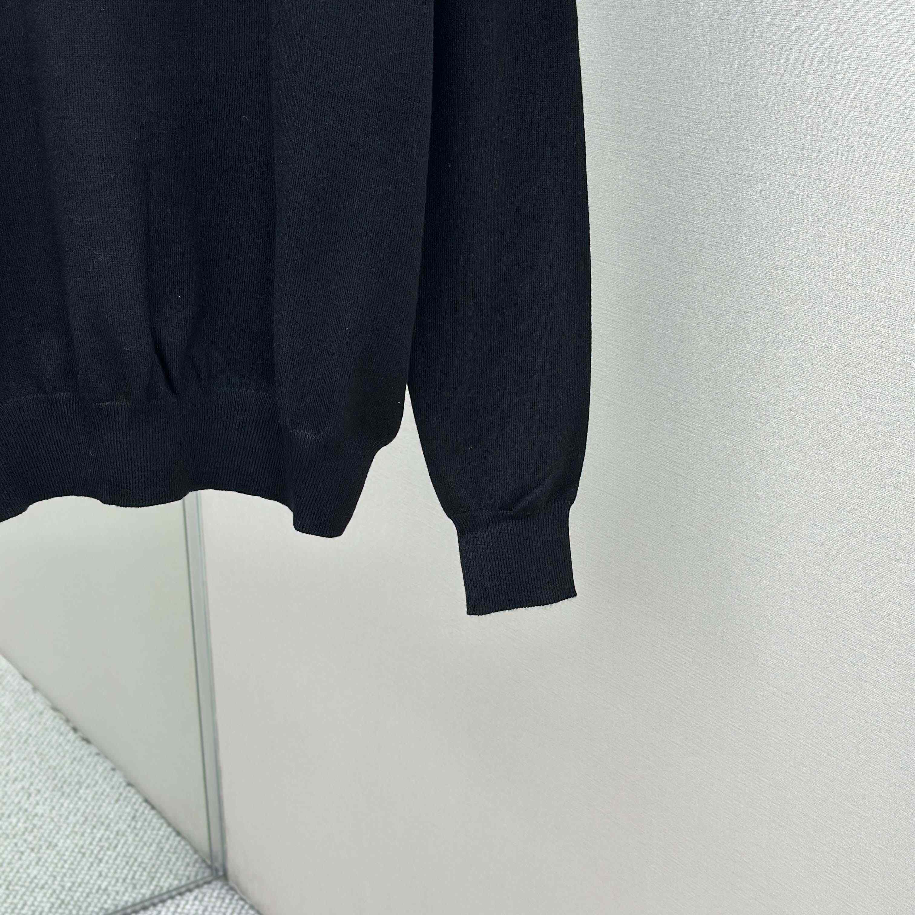 Prada Embroidered Long-sleeves Wool Sweater - DesignerGu