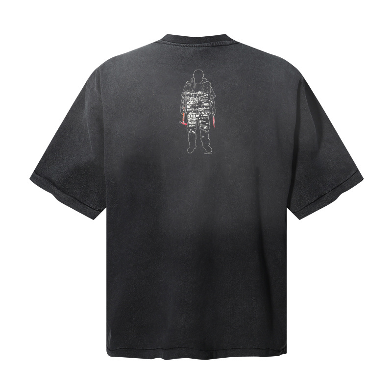 Saint Michael Zange Washed T-shirt - DesignerGu