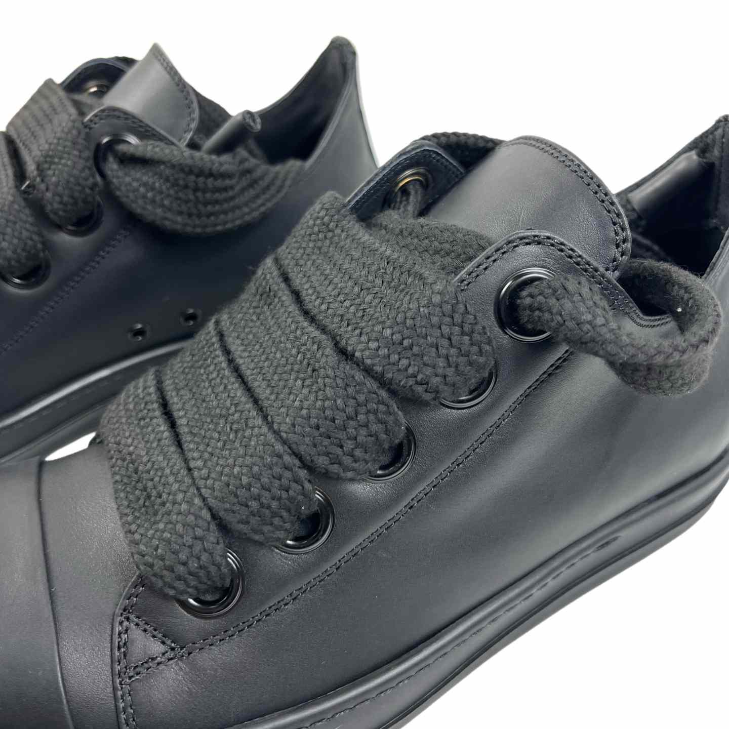 Rick Owens lace-up Leather Sneakers  - DesignerGu