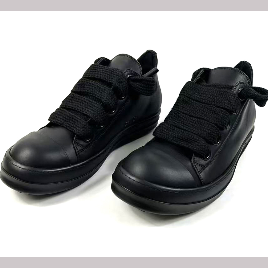 Rick Owens lace-up Leather Sneakers  - DesignerGu