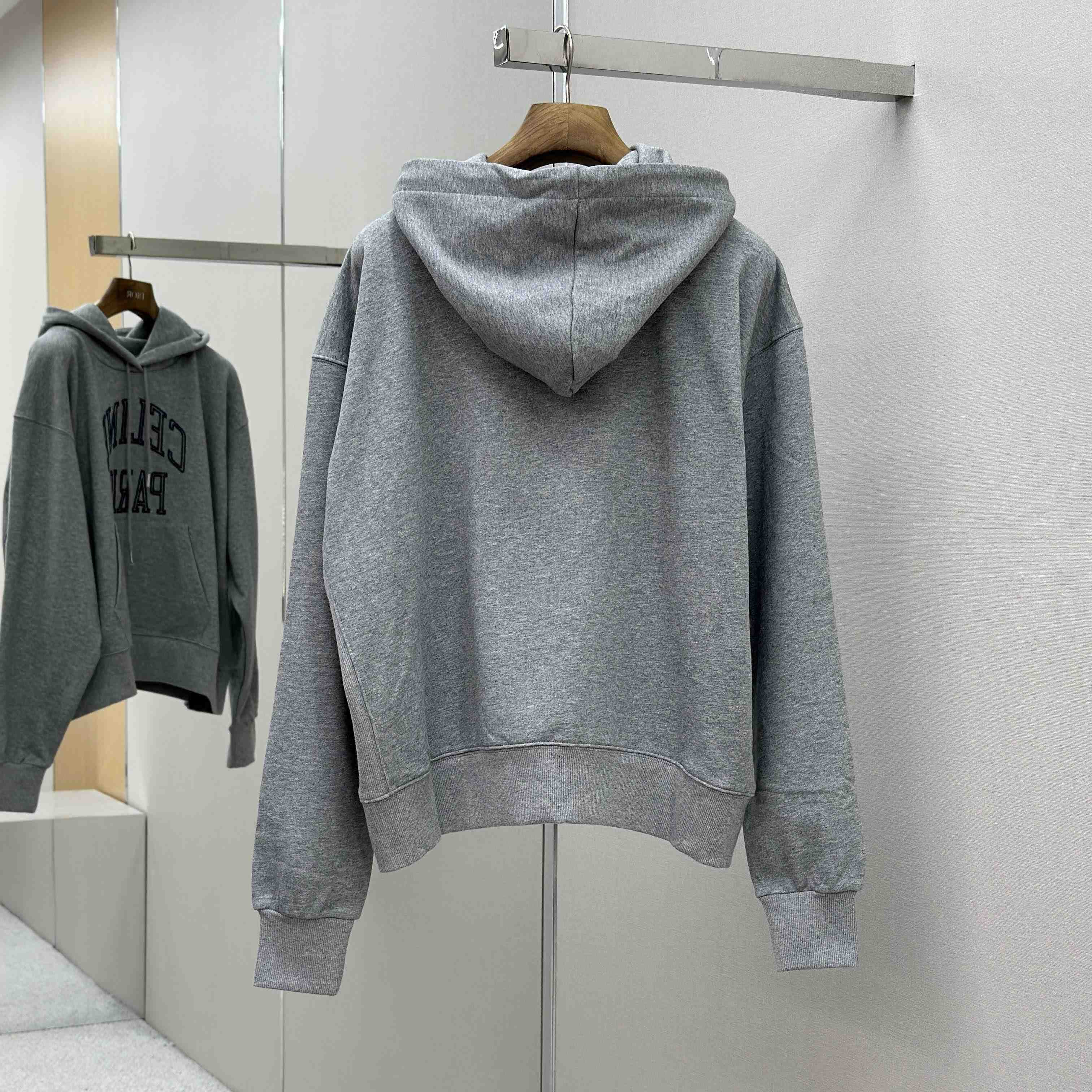 Celine Loose Hoodie In Cotton Fleece - DesignerGu