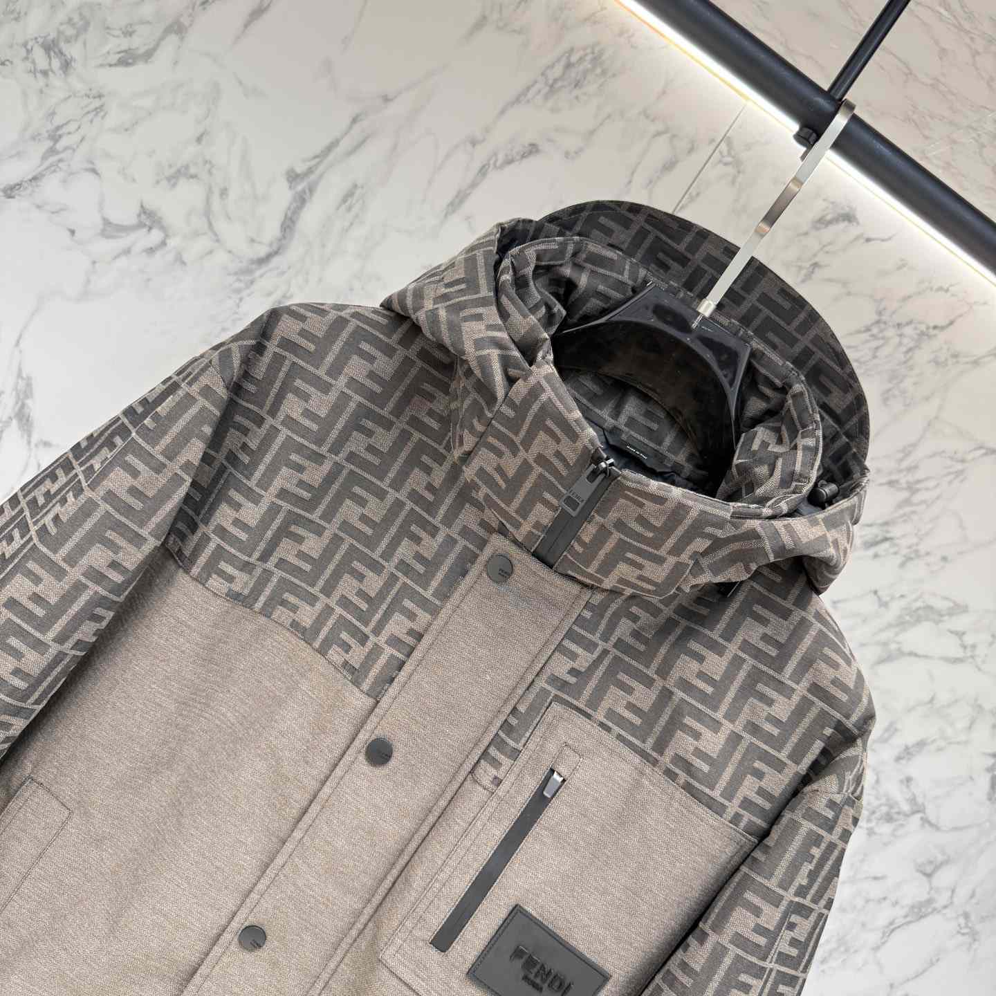 Fendi 'FF Denim Tech' Padded Jacket - DesignerGu