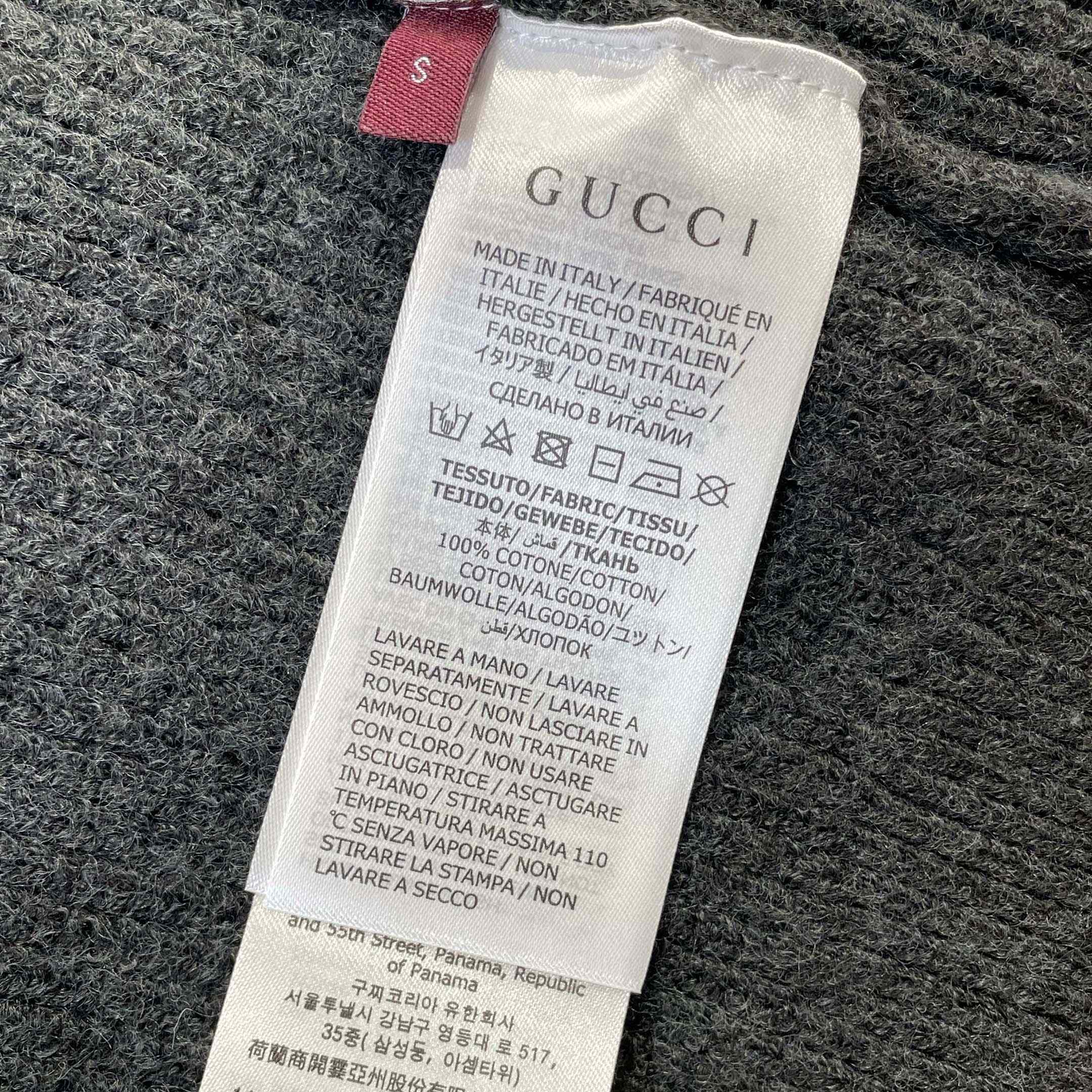 Gucci Wool Cashmere Rib Knit Sweater - DesignerGu