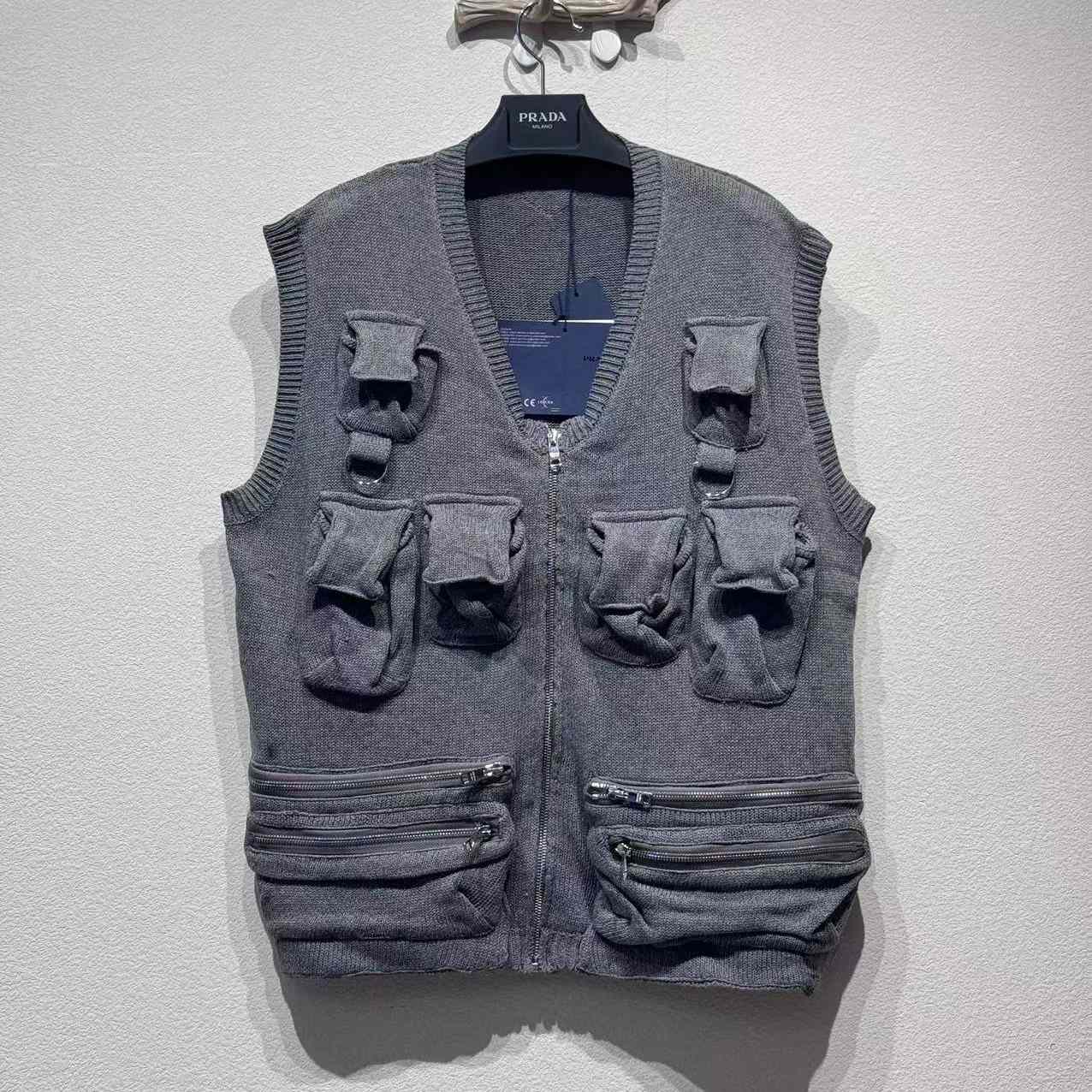 Prada Shetland Wool Sweater Vest - DesignerGu