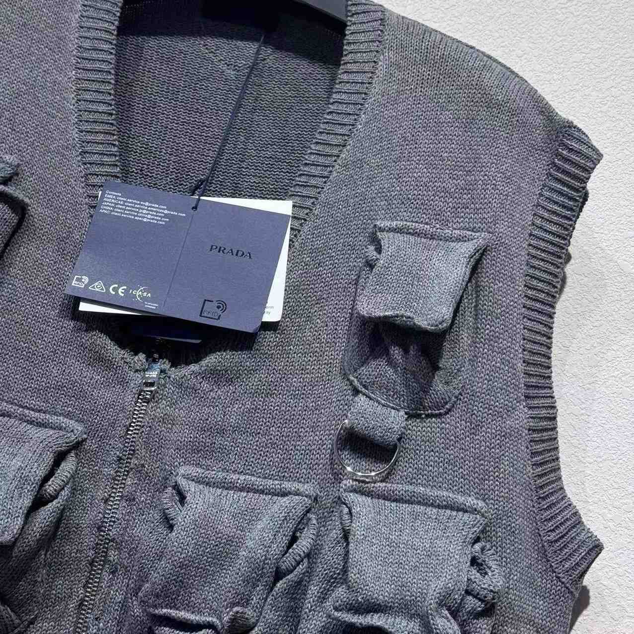 Prada Shetland Wool Sweater Vest - DesignerGu