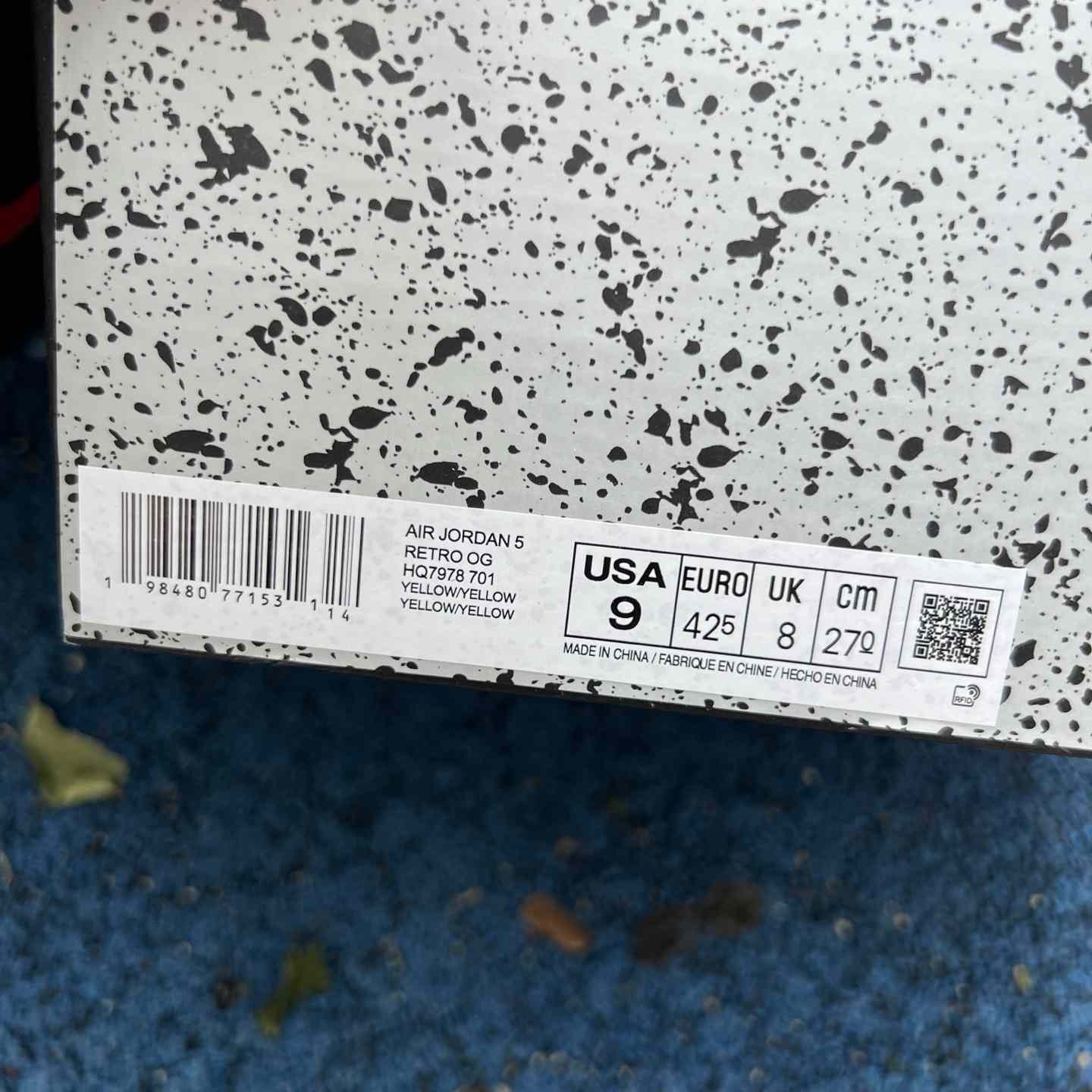 Air Jordan 5 “Michigan” PE Gold Yellow HQ7978-701 - DesignerGu