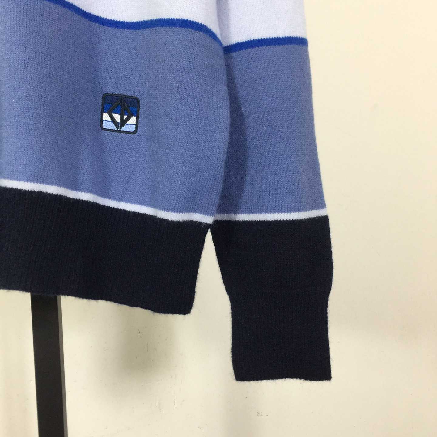 Dior CD Diamond Sweater Blue Cashmere and Cotton Jersey - DesignerGu
