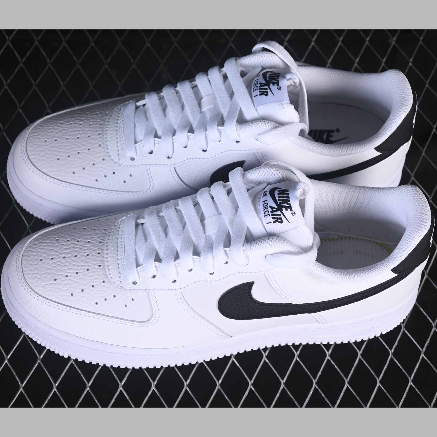 Nike Air Force 1 ’07 Low “White Black Swoosh” CT2302-100 - DesignerGu