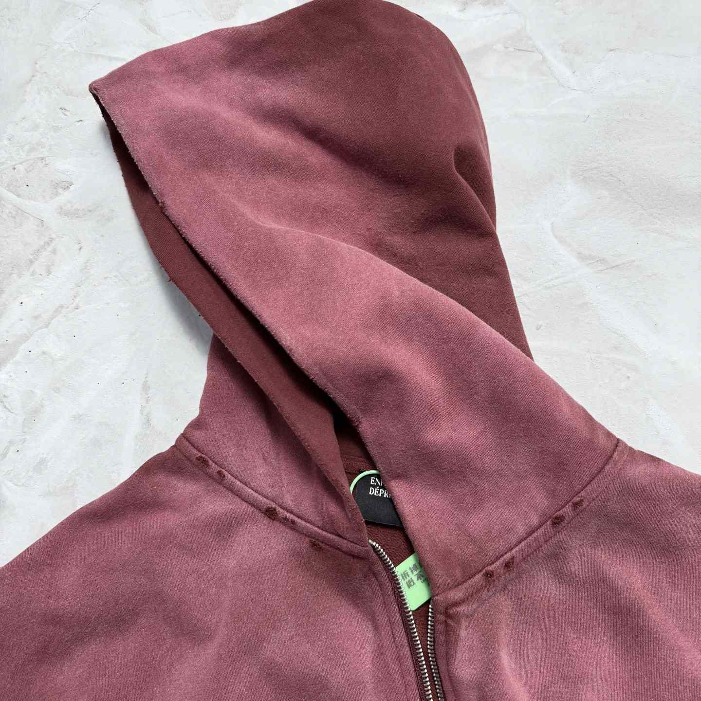 Enfants Riches Déprimés Cotton Jersey Zip-Up Hoodie - DesignerGu