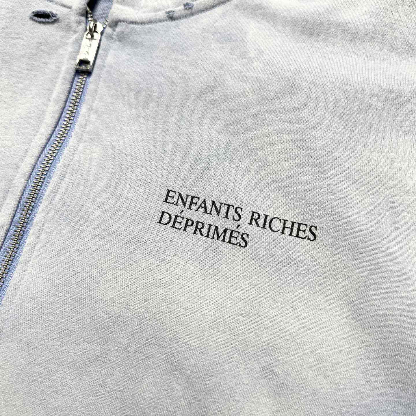 Enfants Riches Déprimés Cotton Jersey Zip-Up Hoodie - DesignerGu