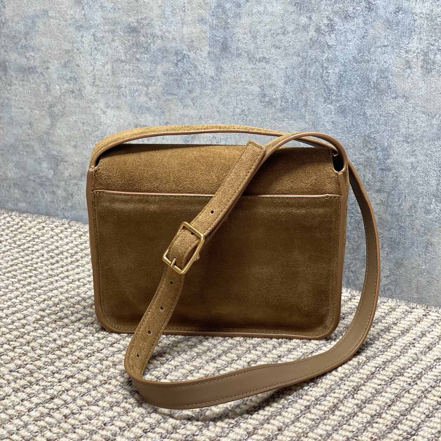 Saint Laurent Niki Satchel In Suede - DesignerGu