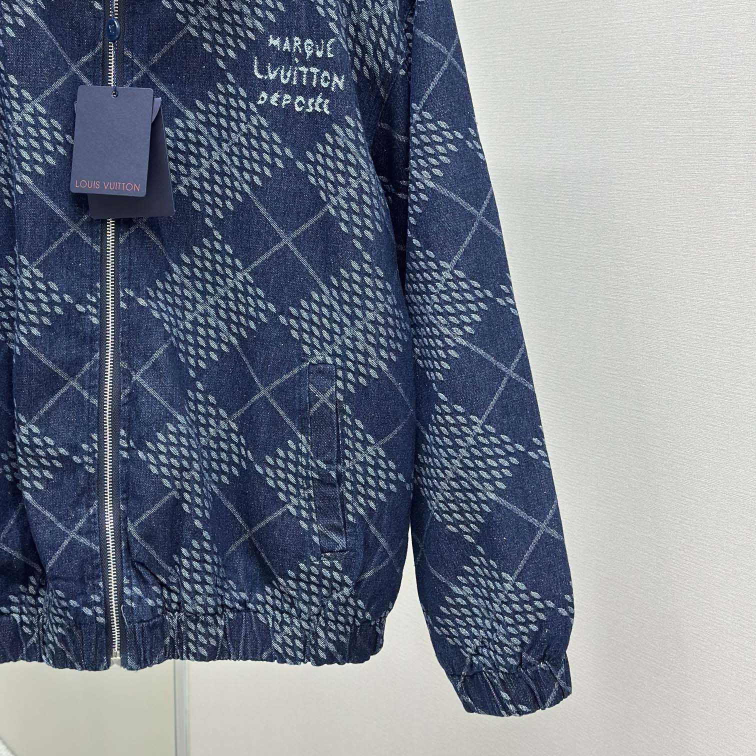 Louis Vuitton Denim Fleece Blouson   1AGINP - DesignerGu