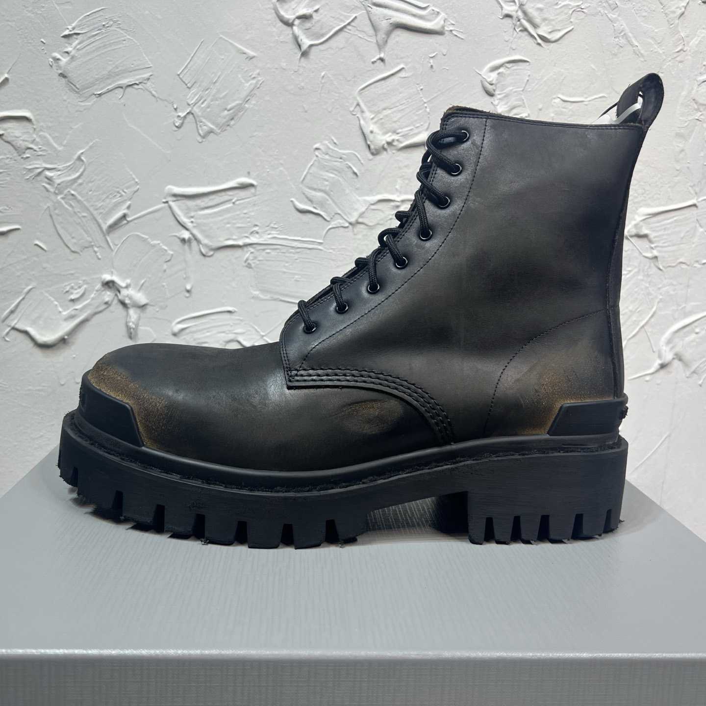 Balenciaga Strike Boot 'Worn-Out - Black Brown' - DesignerGu