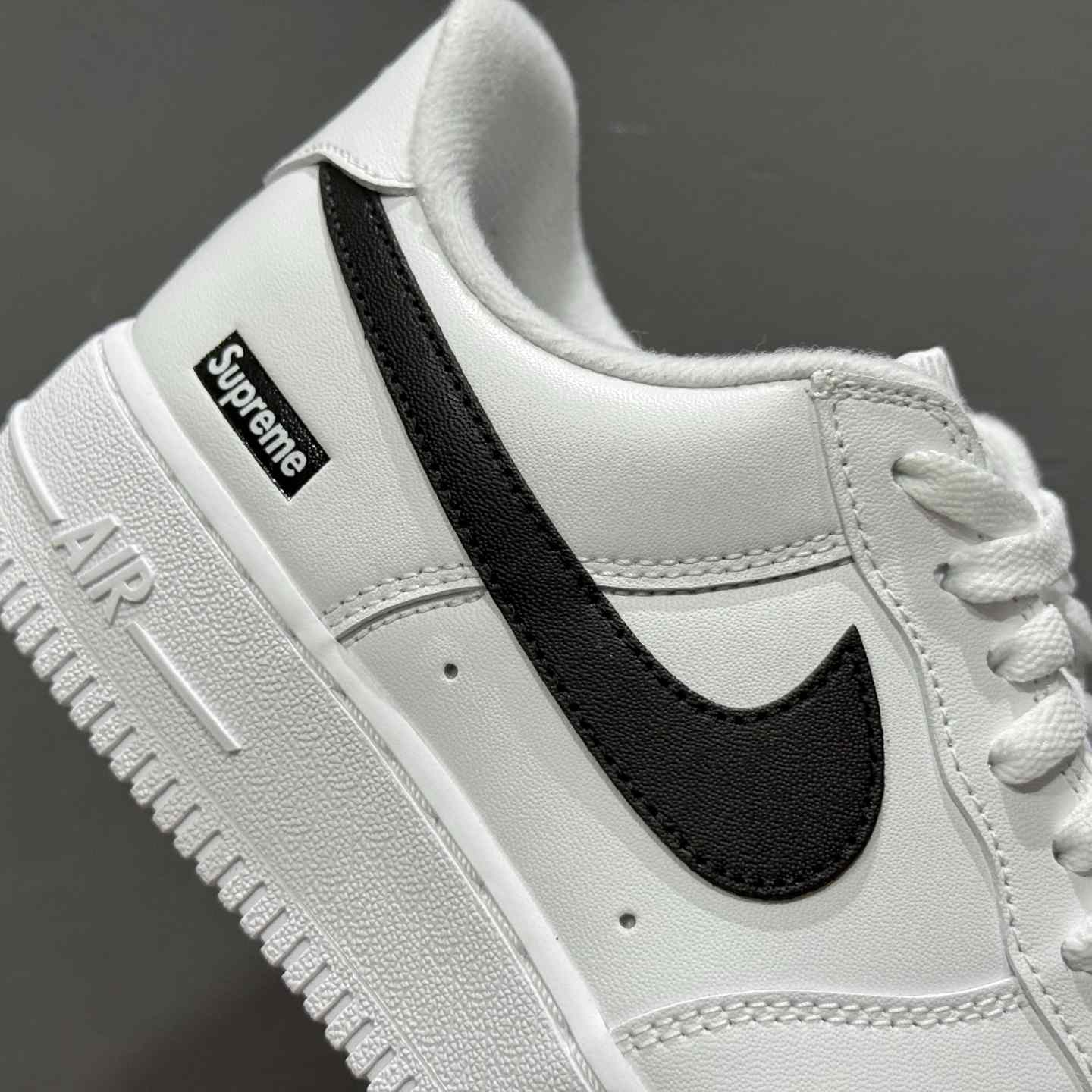 Supreme x Nike Air Force 1 Low “Box Logo - White Black” G Edition CU9225-102 - DesignerGu