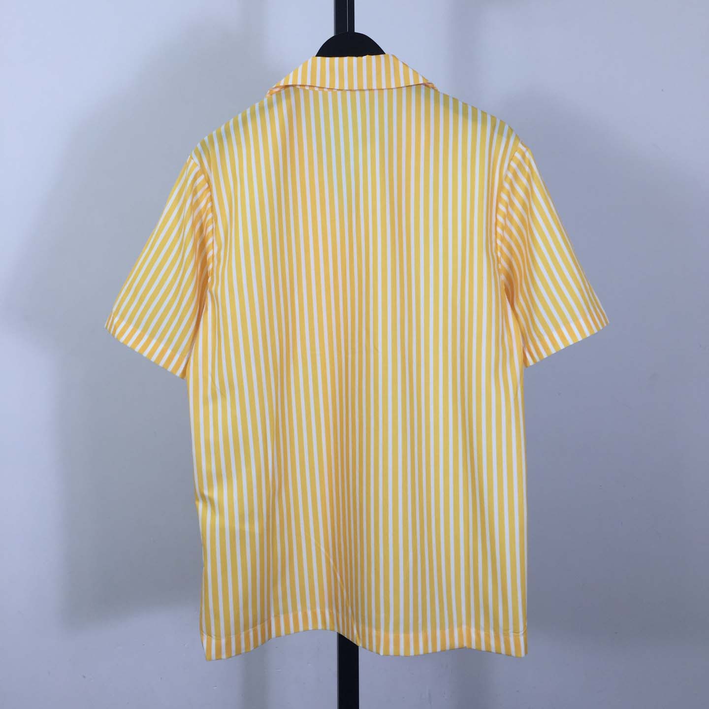 Louis Vuitton Monogram Striped Patchwork Short-Sleeved Shirt   1AHVWT - DesignerGu