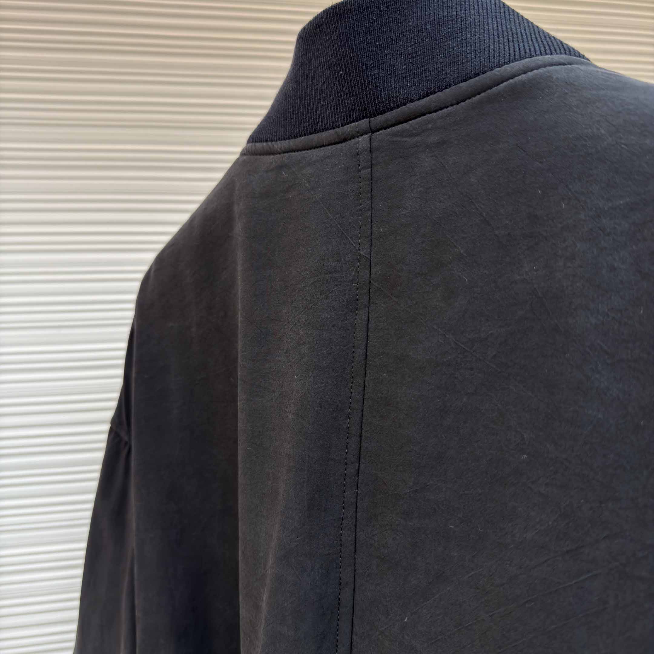 Dior x Stone Island Habotai Silk Blend Bomber Jacket Black  - DesignerGu