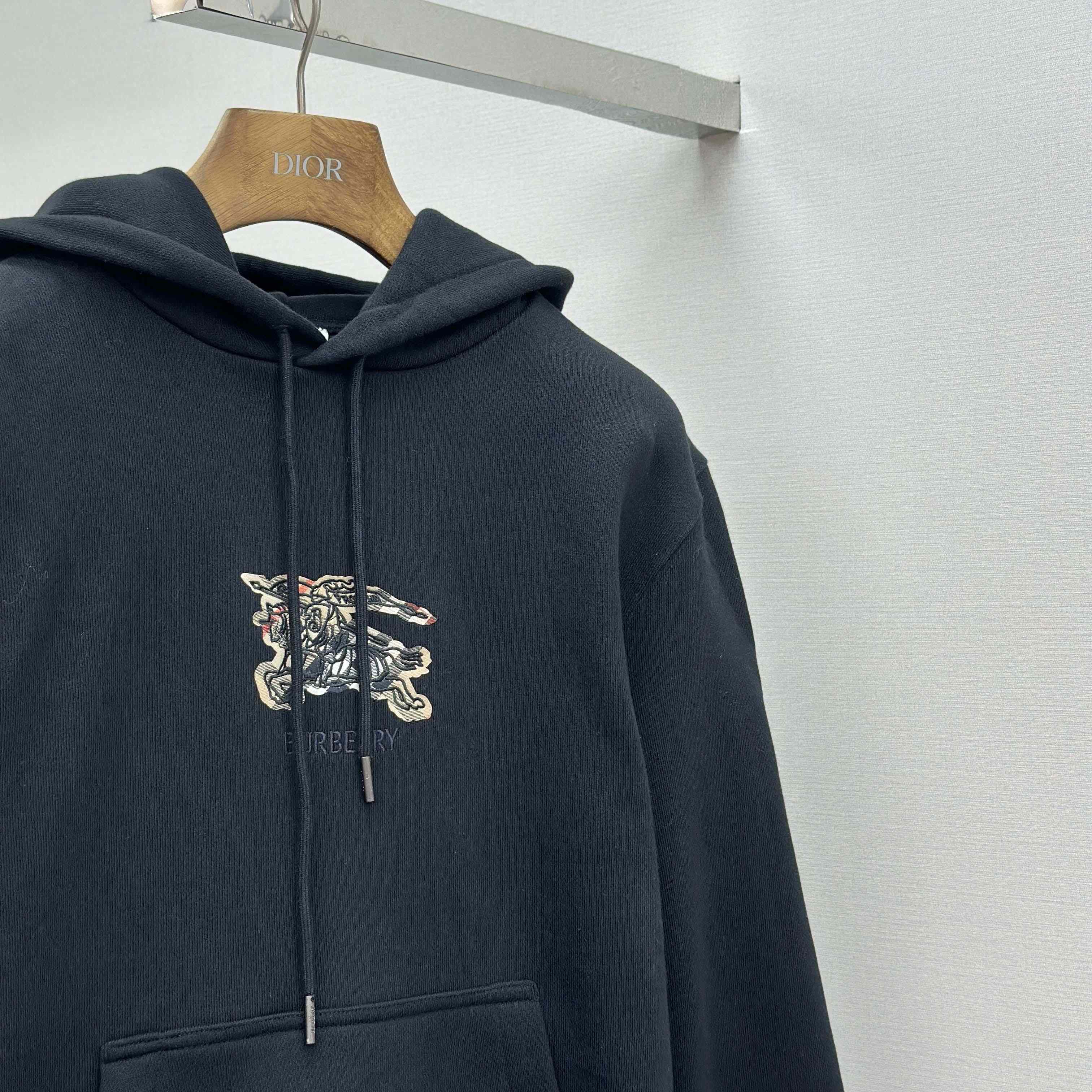 Burberry EKD Check Cotton Hoodie   - DesignerGu