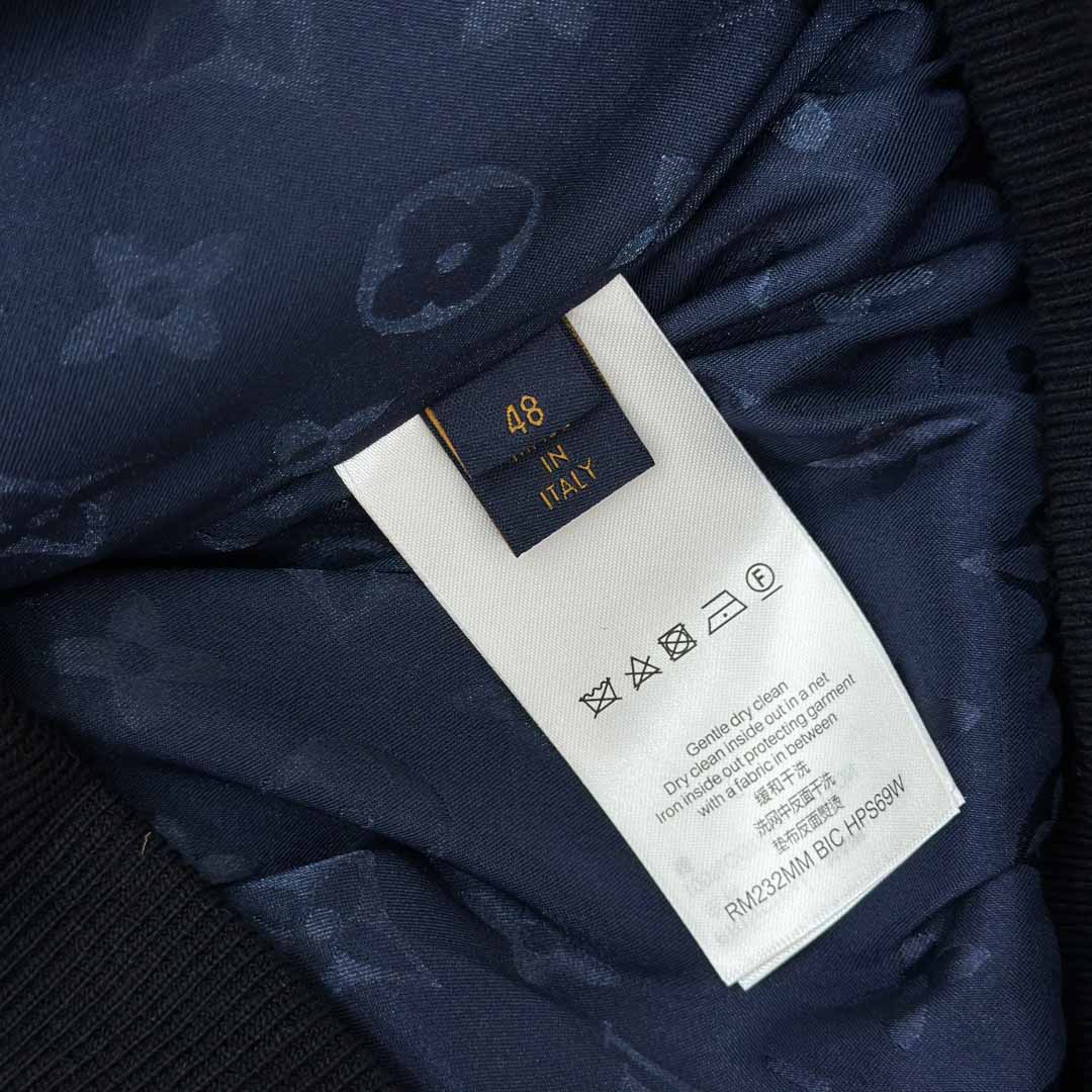 Louis Vuitton Leather Patch Fleece Blouson   1AGLXL - DesignerGu