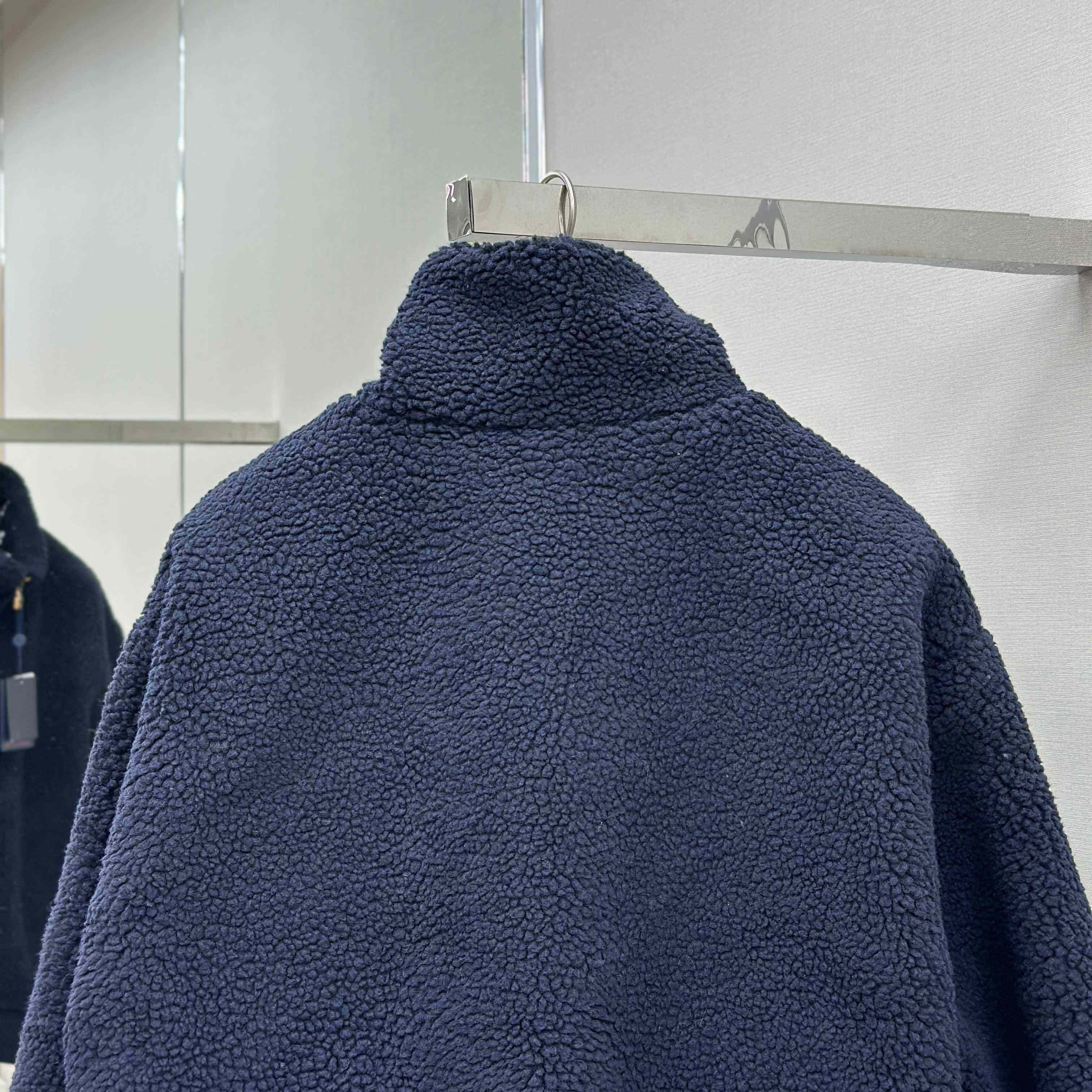 Louis Vuitton Leather Patch Fleece Blouson   1AGLXL - DesignerGu