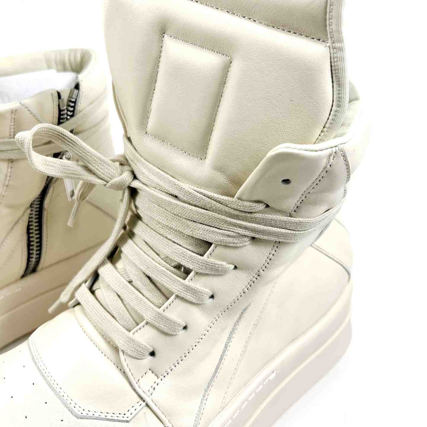 Rick Owens Geobasket High-Top Sneakers - DesignerGu