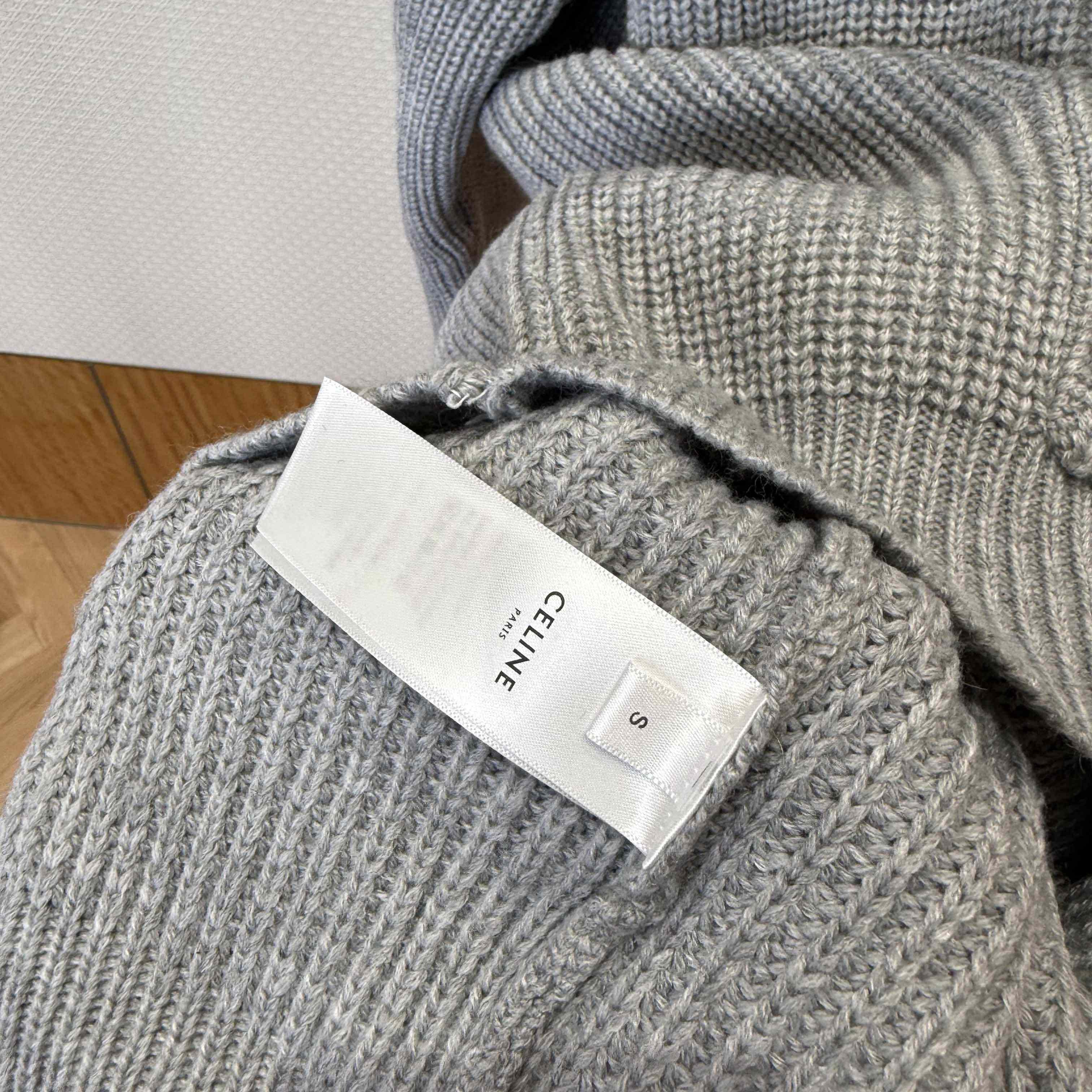 Celine Hooded Sweater In Ribbed Wool - DesignerGu