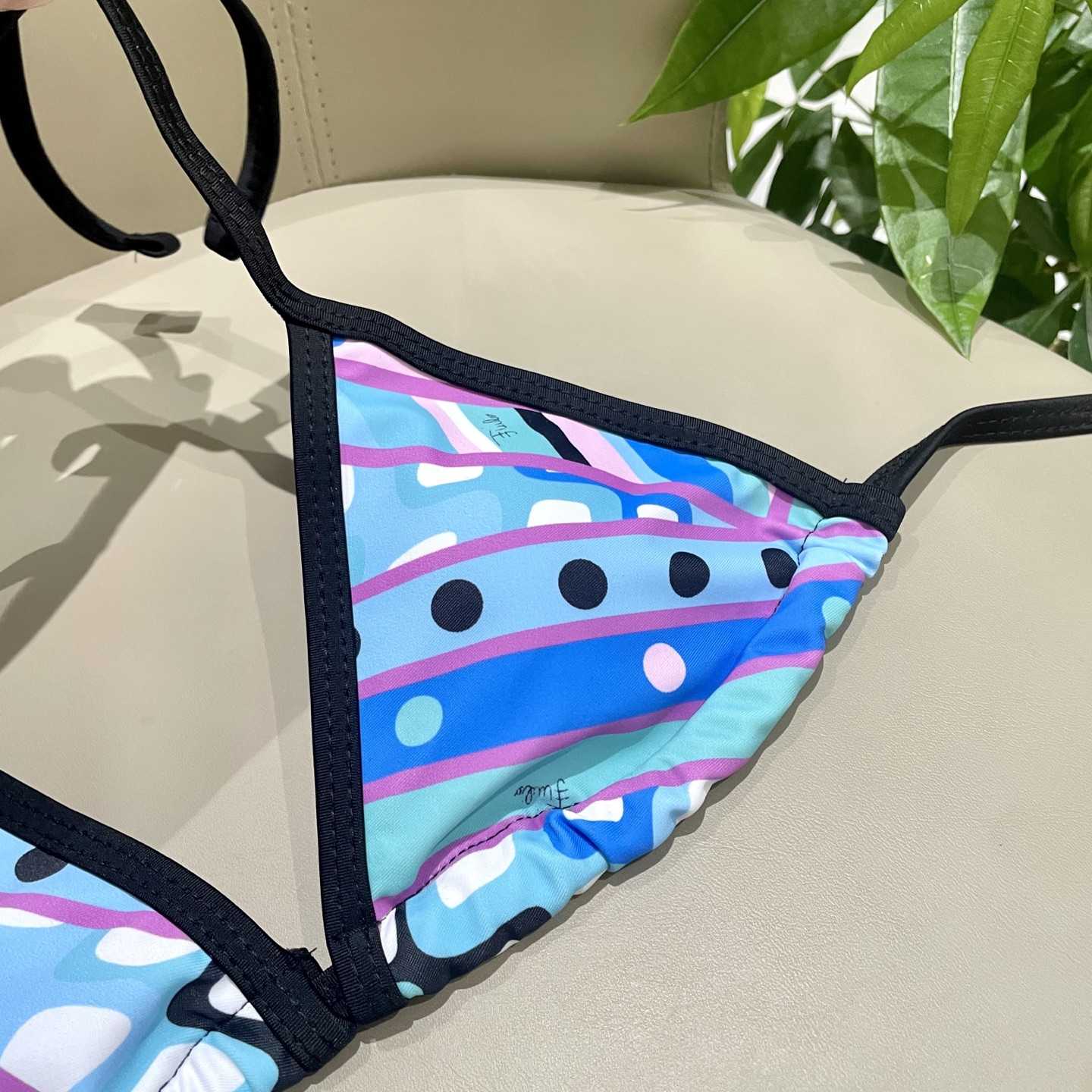 Pucci Iride-Print Bikini Top And Bikini Briefs - DesignerGu
