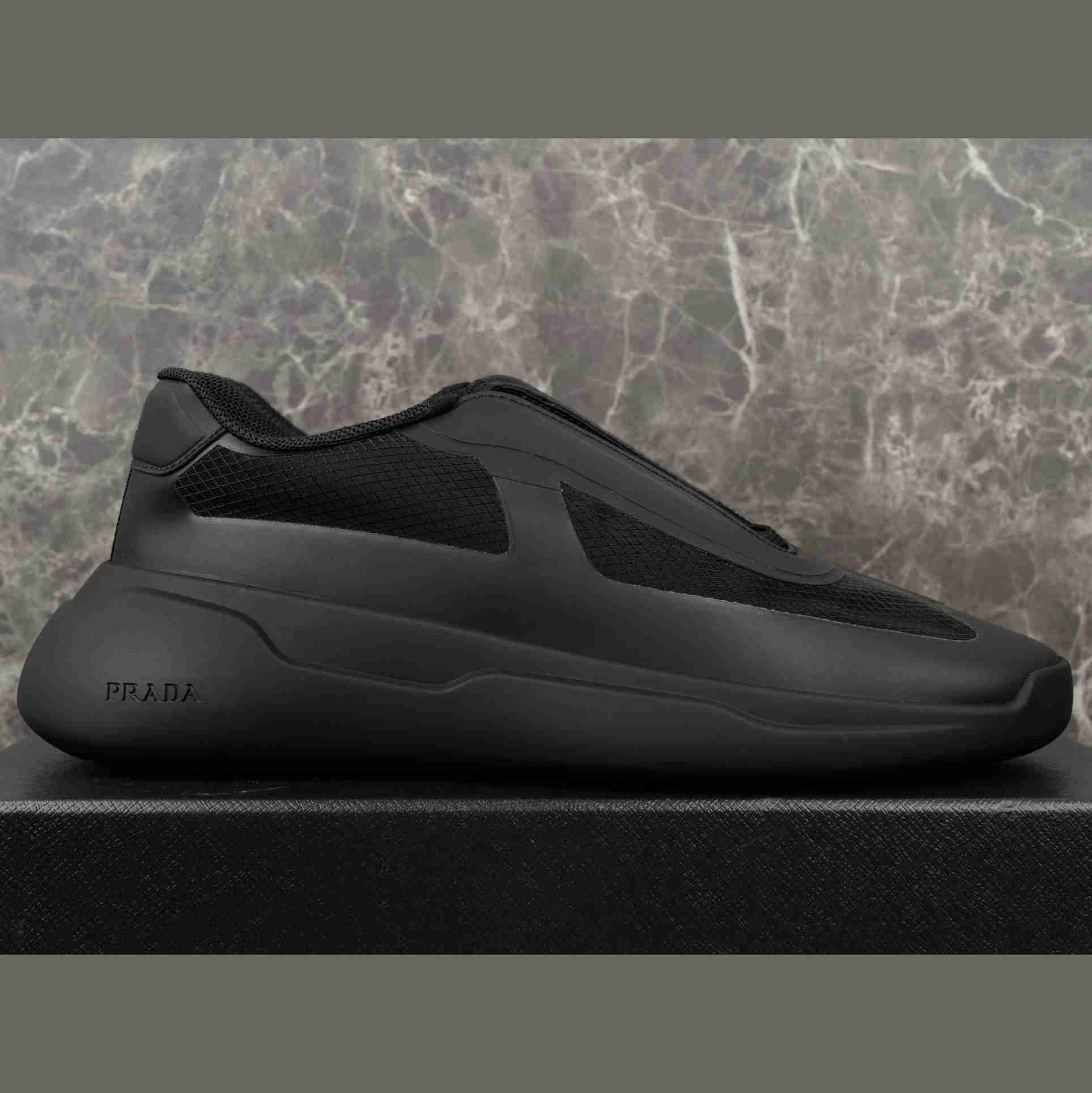 Prada America's Cup Re-Nylon And Bike Fabric Sneakers - DesignerGu