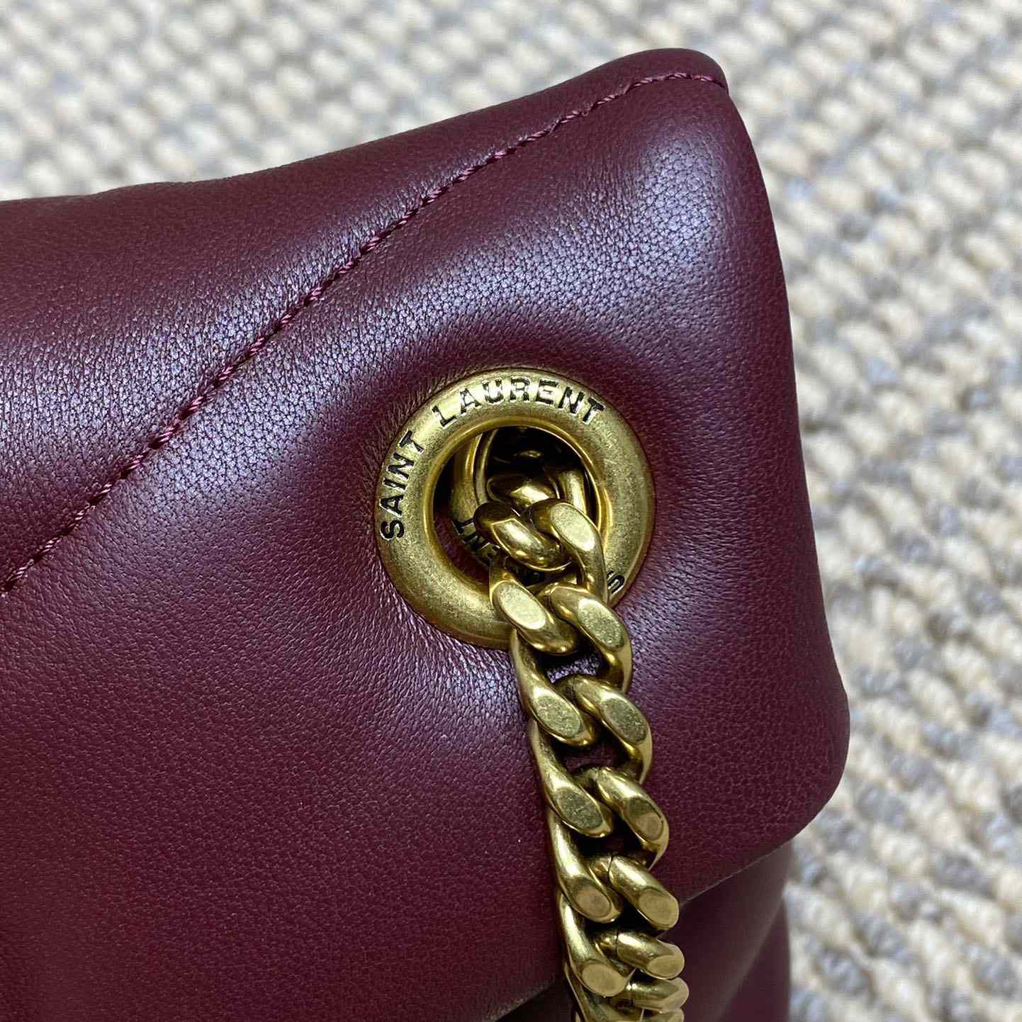 Saint Laurent Puffer Medium In Shiny Leather - DesignerGu