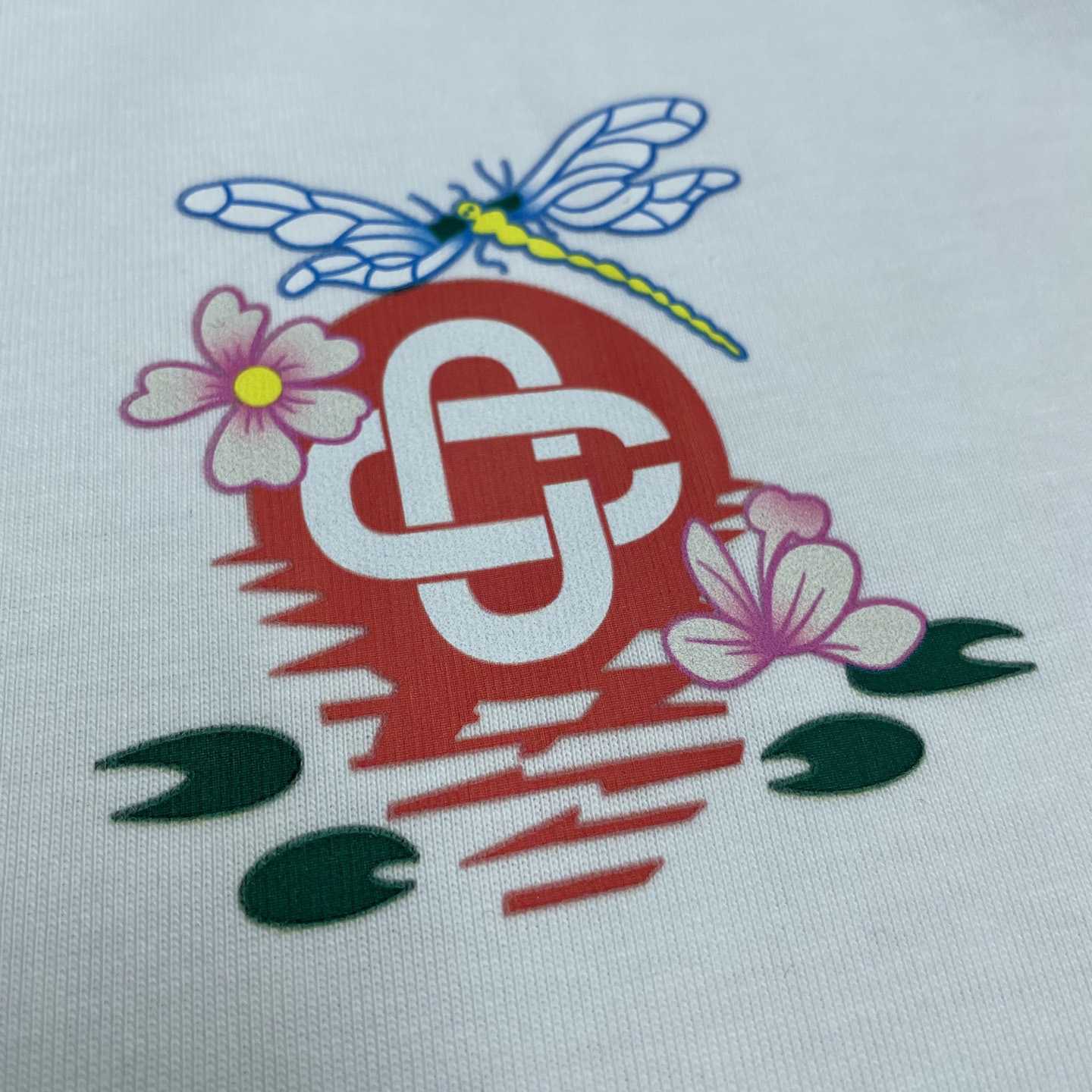 Casablanca Dragonfly Floral T-shirt   C1087 - DesignerGu